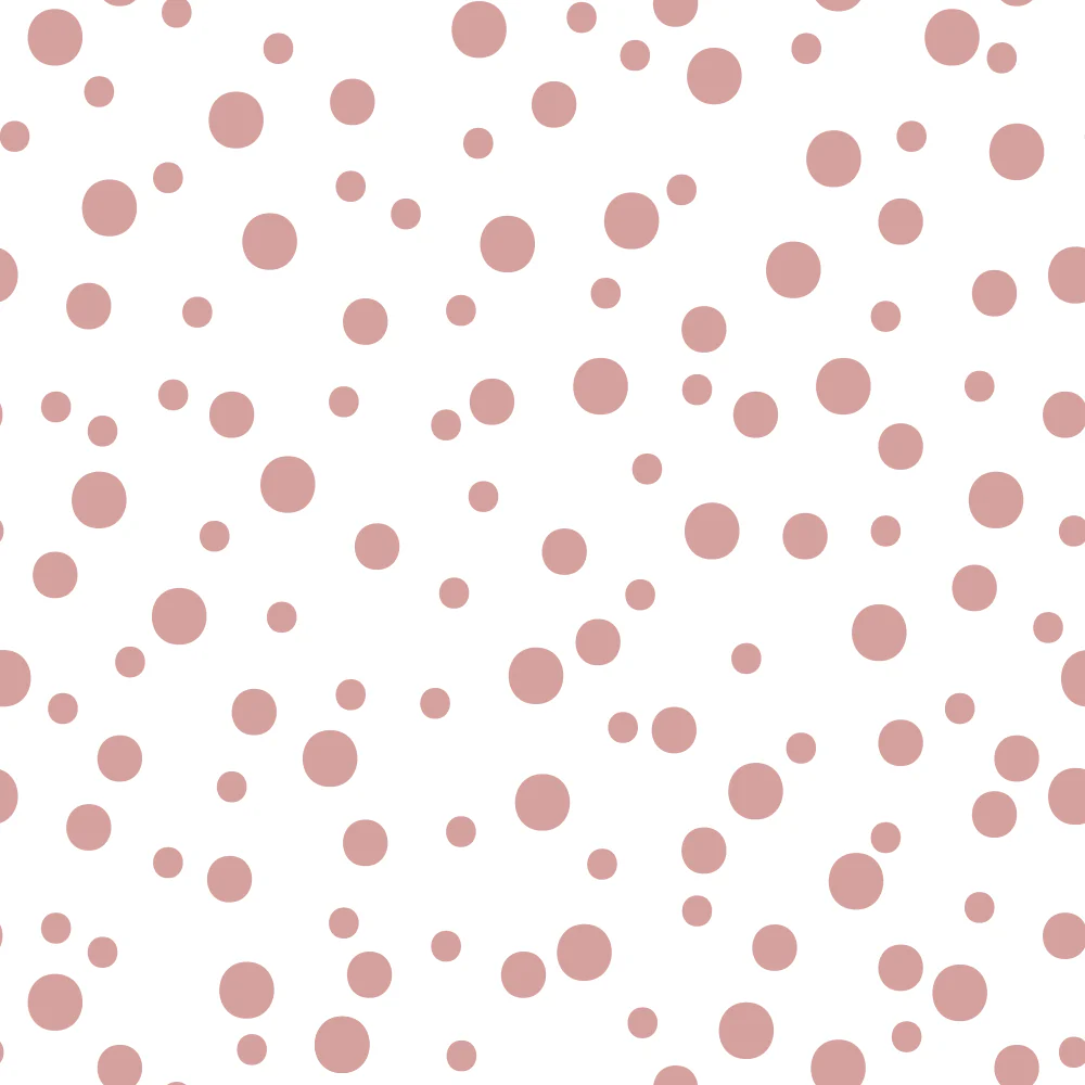 Polka Dots Fabric - Rose Gold