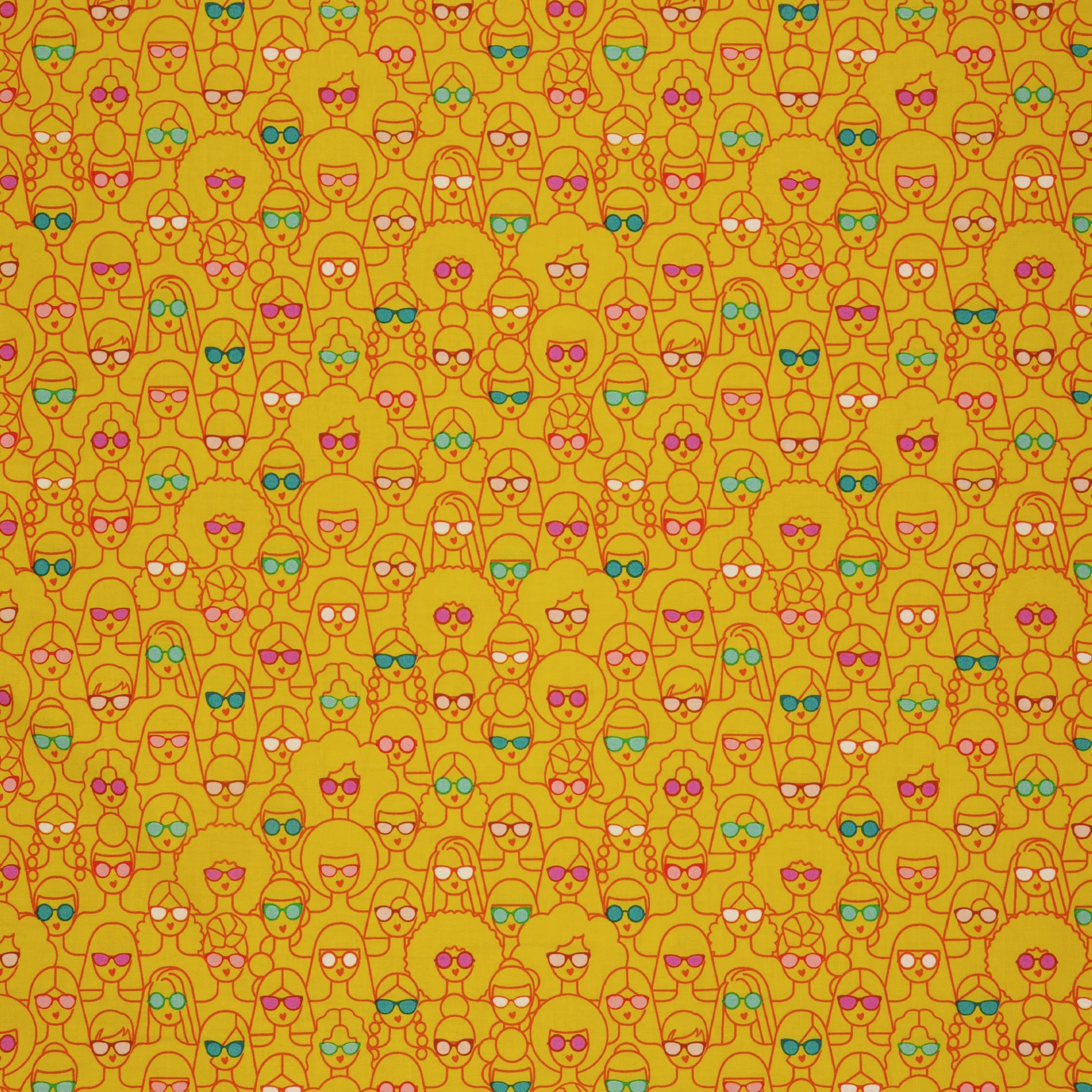Poolside Too Fabric Collection - Shine Girl, Shine Golden Hour