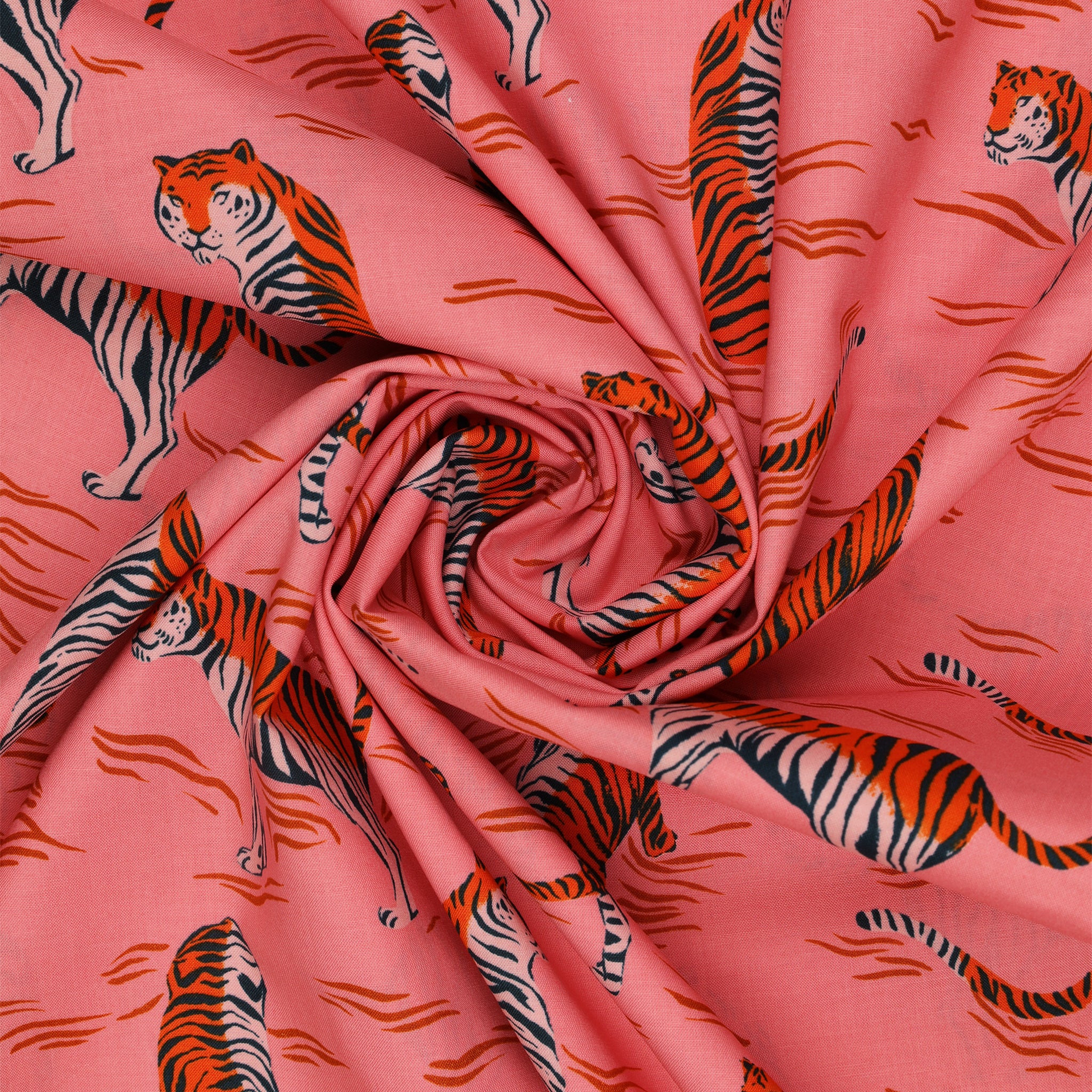 Poolside Too Fabric Collection - Tigress Sorbet - Image 2