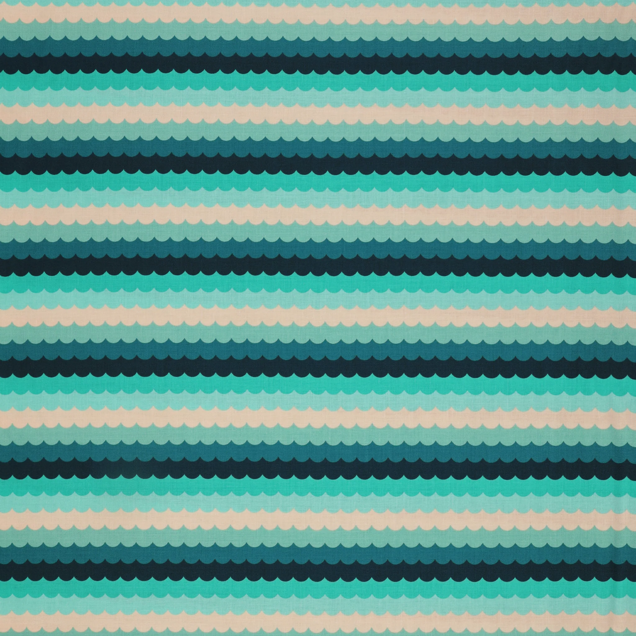 Poolside Too Fabric Collection - Umbrella Scallops Peacock