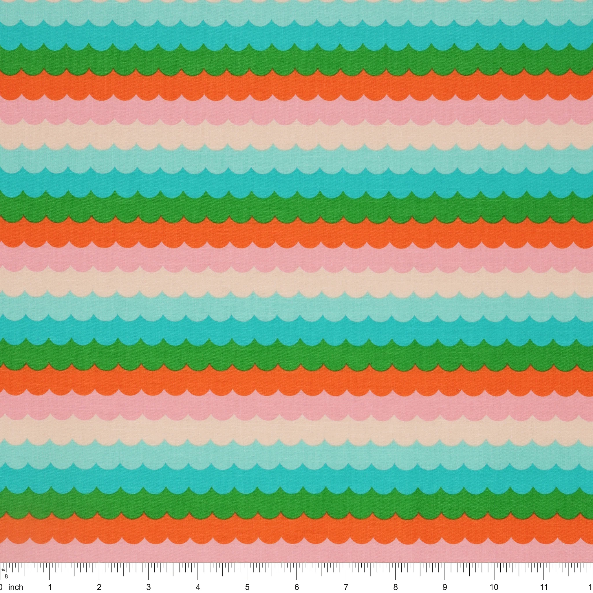 Poolside Too Fabric Collection - Umbrella Scallops Verdant - Image 3