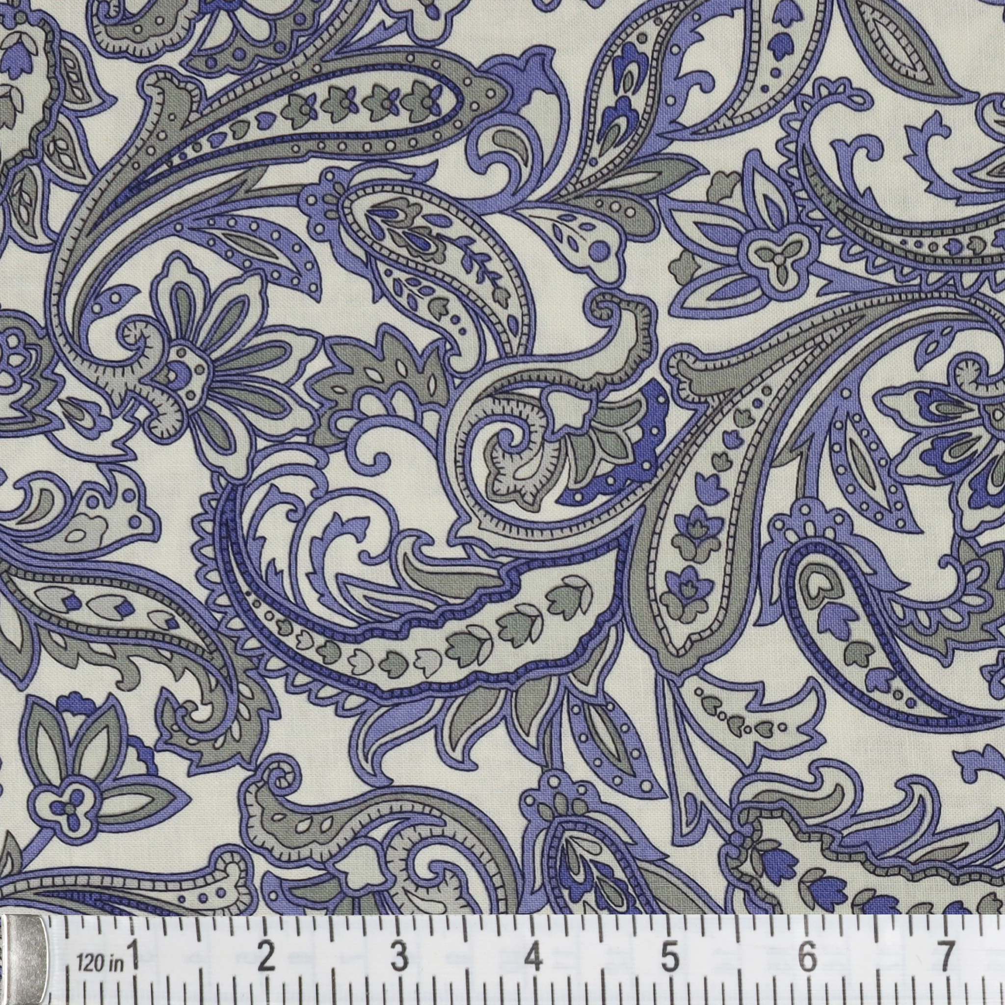 Porch Swing Fabric Collection - Bandana Rama Purple - Image 2