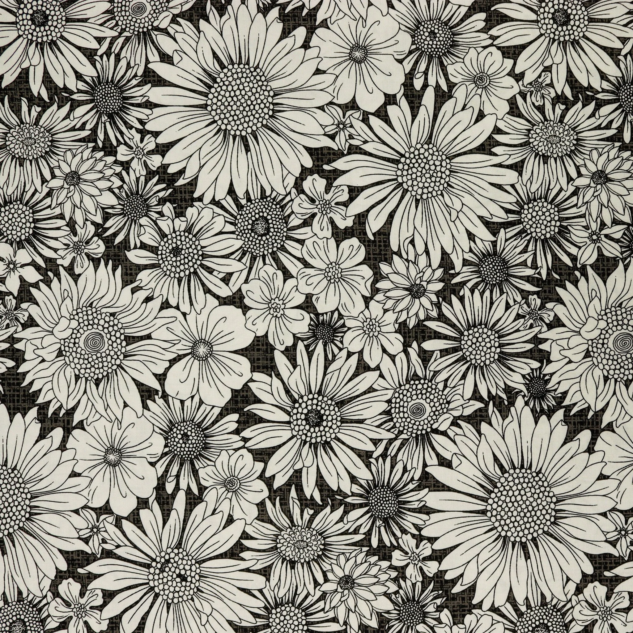 Porch Swing Fabric Collection - Upsy Daisy Charcoal