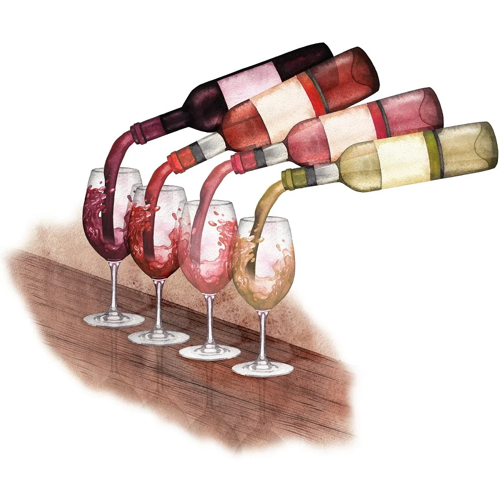 Pouring The Wine Fabric Panel