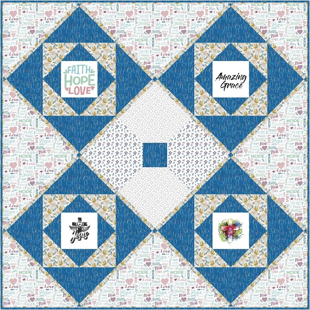 Praise Quilt Wall Hanging Kit - 55” x 55” - Image 2