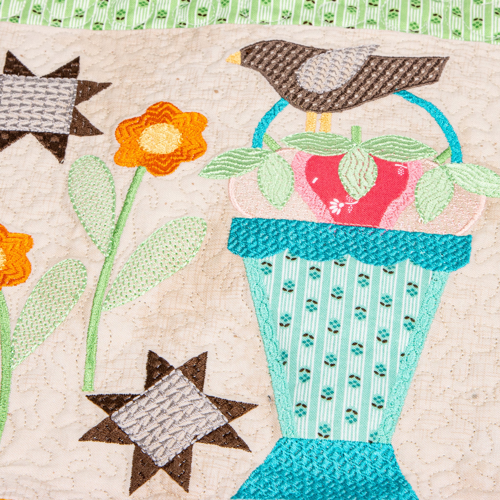 Prim Quilt Machine Embroidery USB Pattern - Image 6