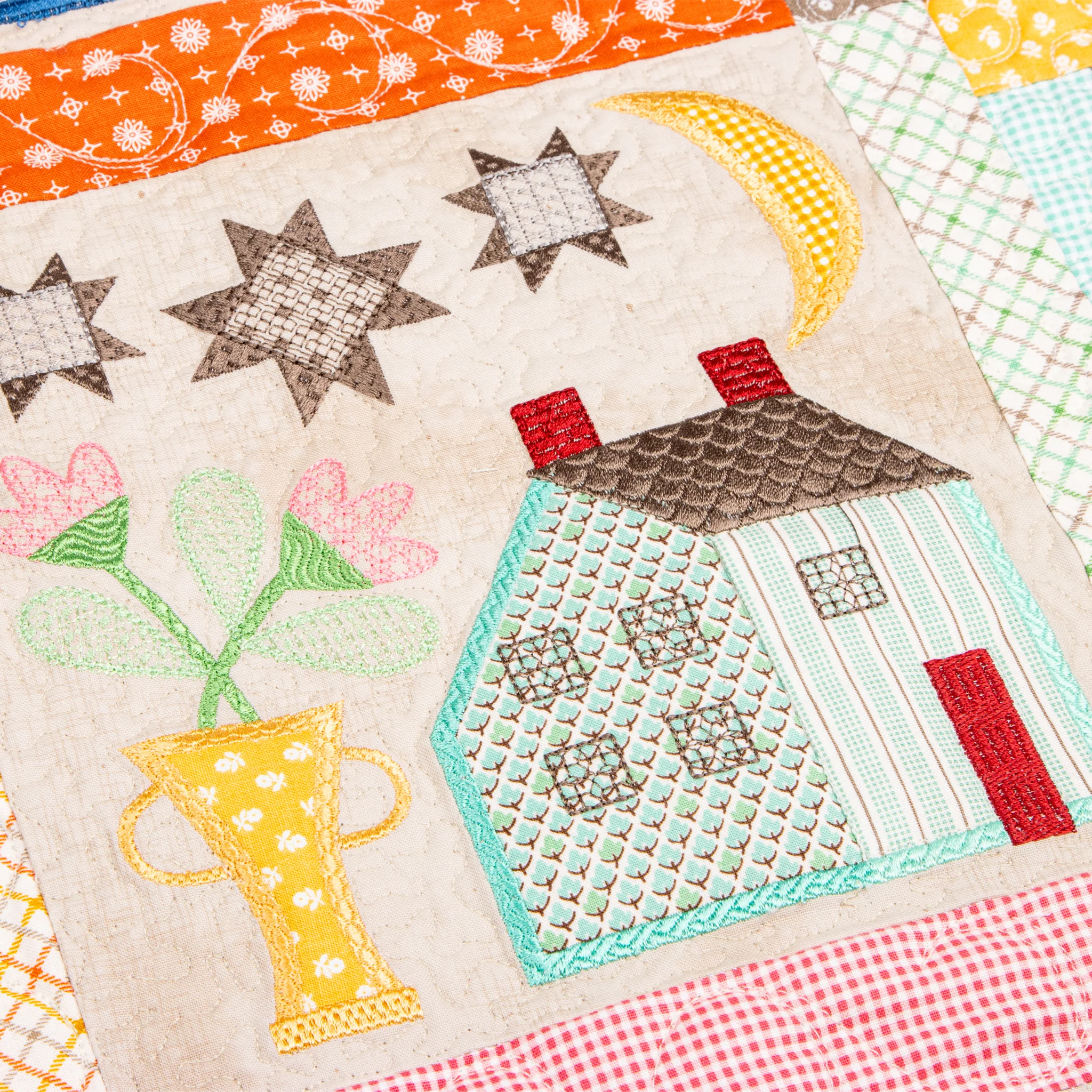 Prim Quilt Machine Embroidery USB Pattern - Image 7