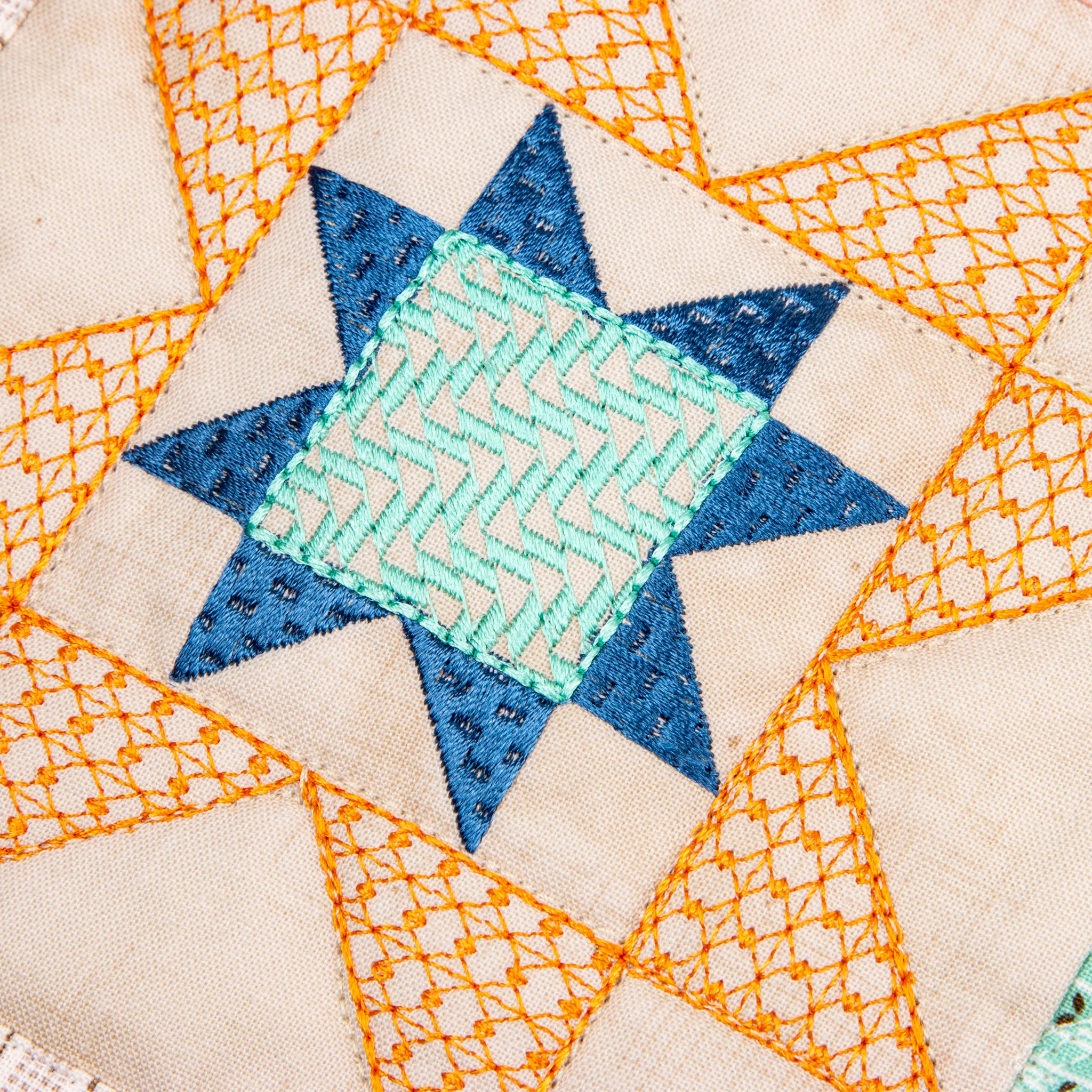 Prim Quilt Machine Embroidery USB Pattern - Image 9