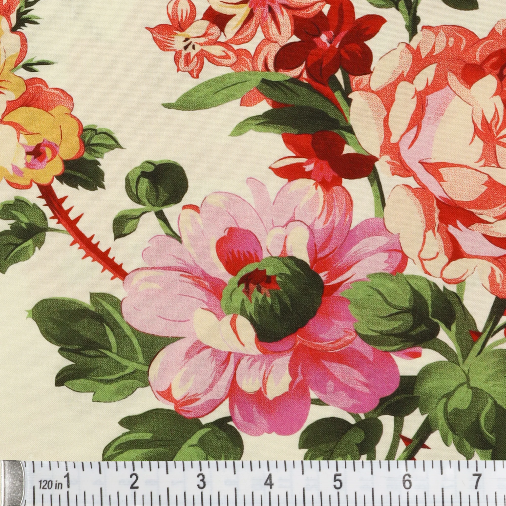 Promise Me 108" Quilt Backing - Rose Garden Cream - Image 3