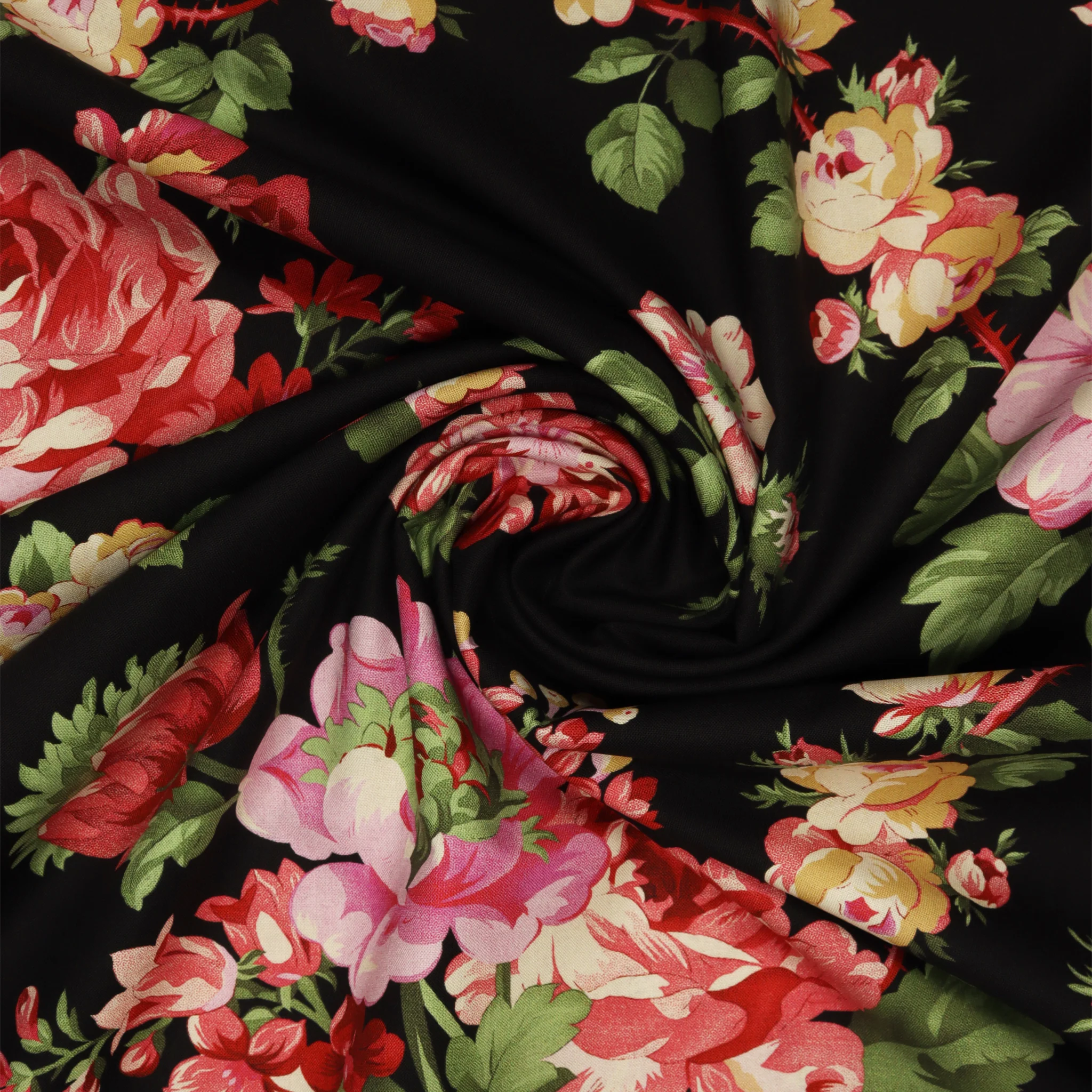 Promise Me 108" Quilt Backing - Rose Garden Charcoal - Image 2
