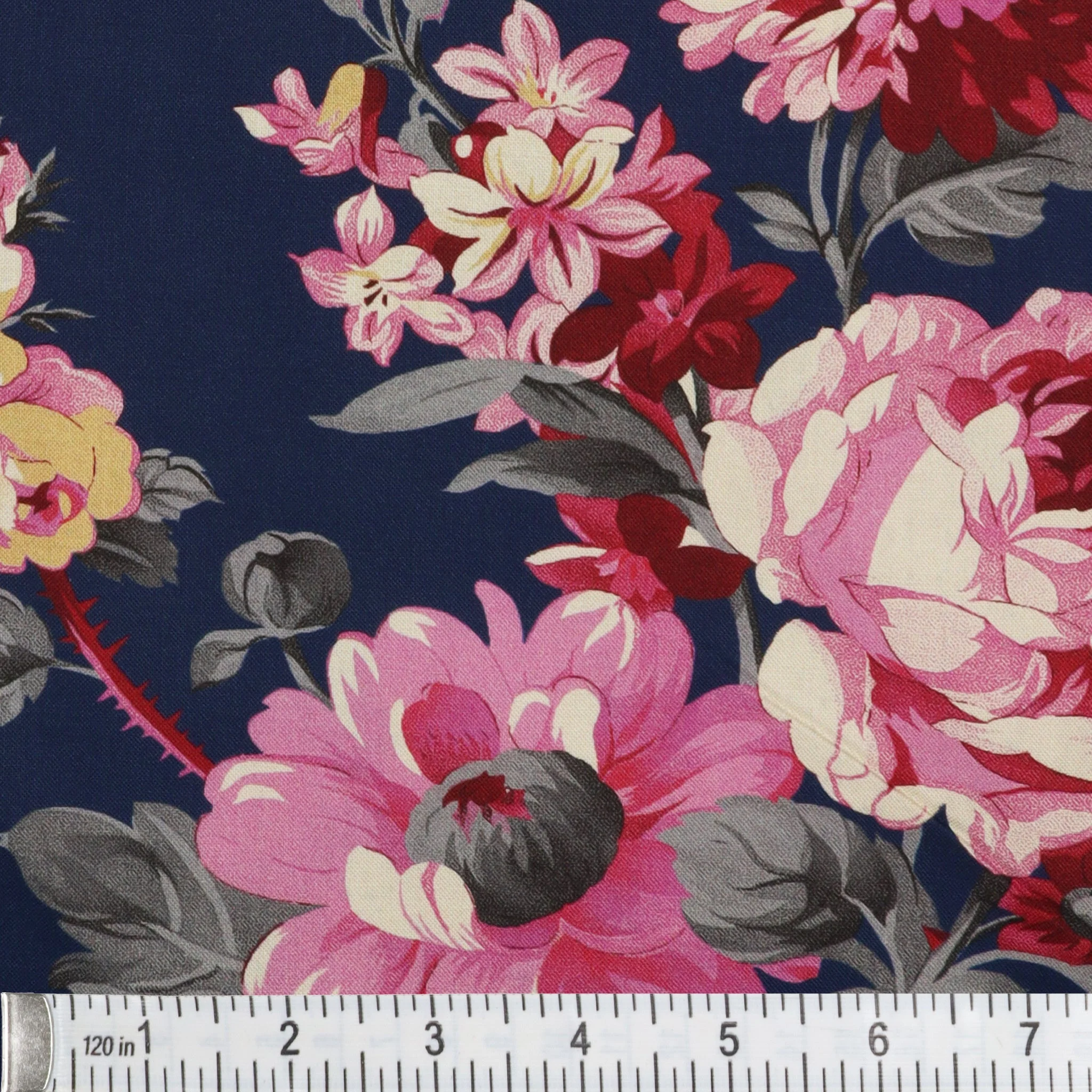 Promise Me 108" Quilt Backing - Rose Garden Sapphire - Image 3