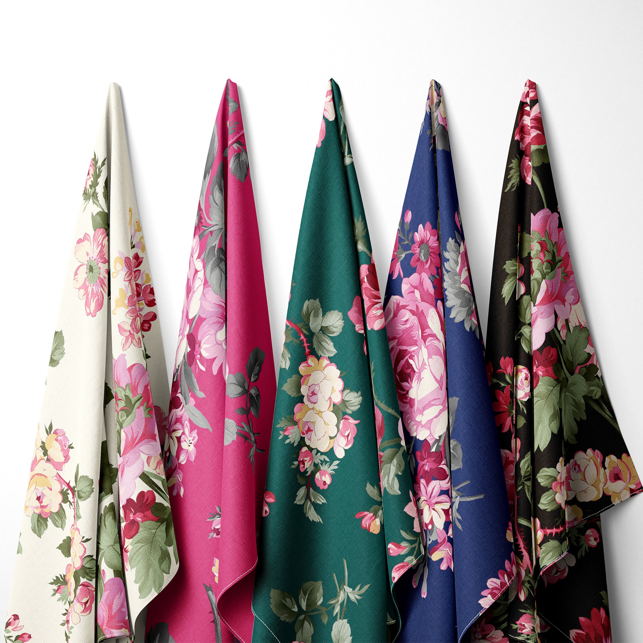 Promise Me 108" Quilt Backing - Rose Garden Peacock - Image 4
