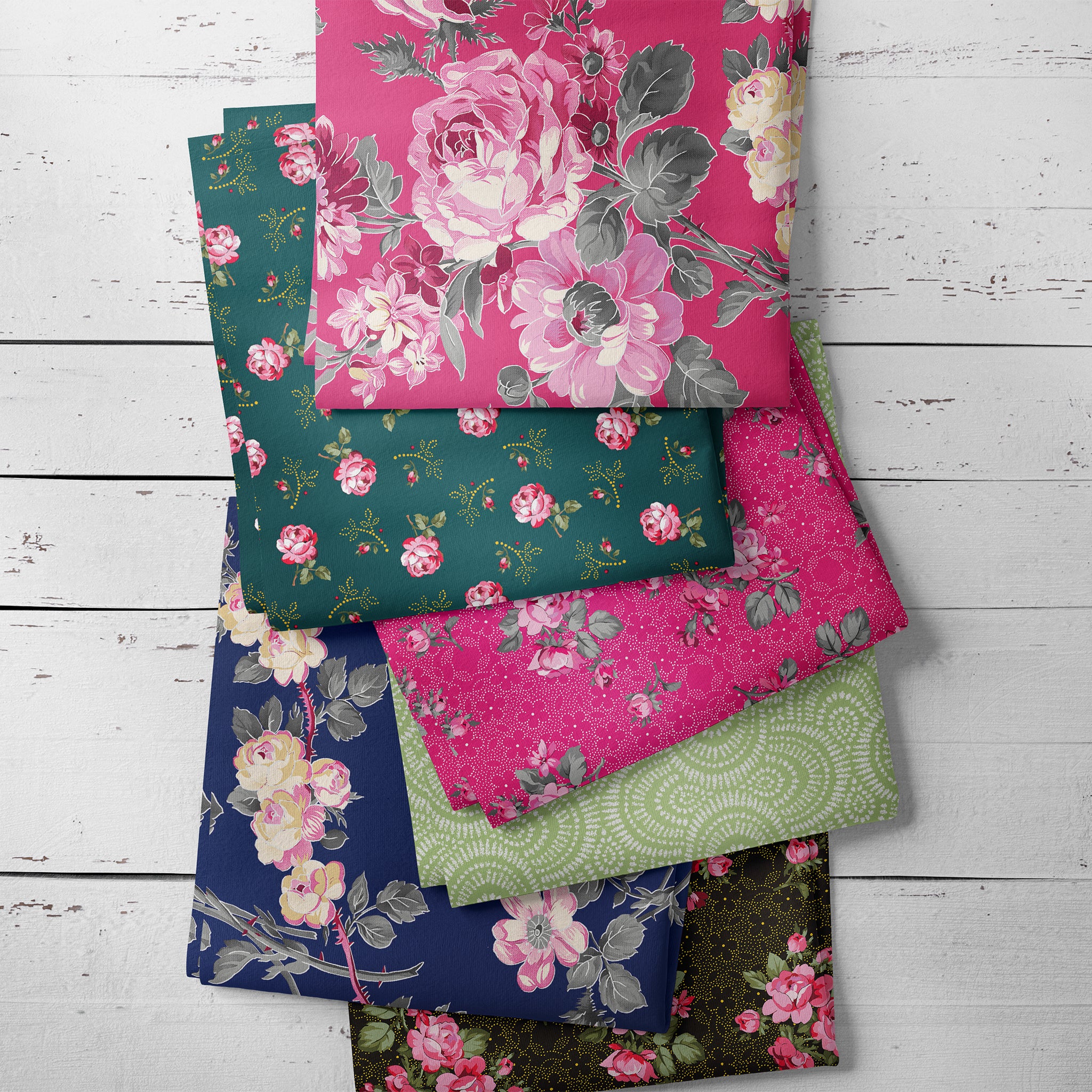 Promise Me Fabric Collection - Pathways Peacock - Image 5