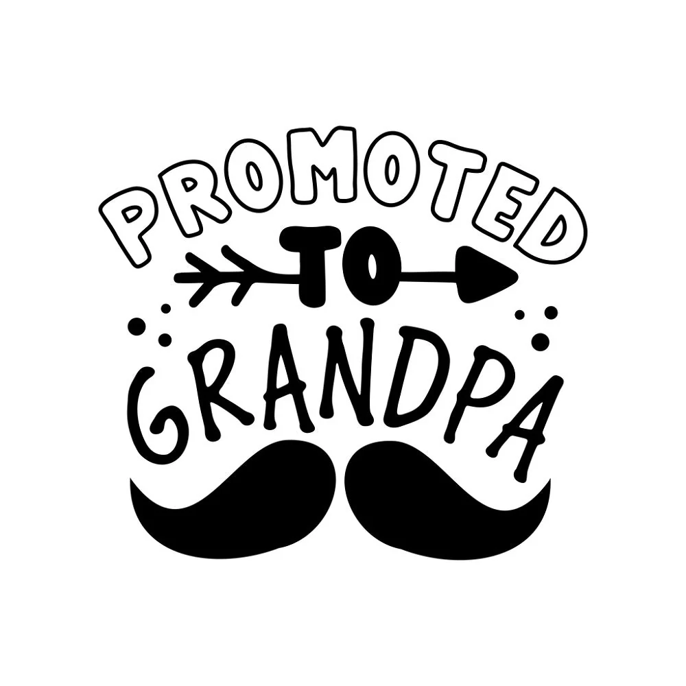 Promoted To Grandpa Fabric Panel