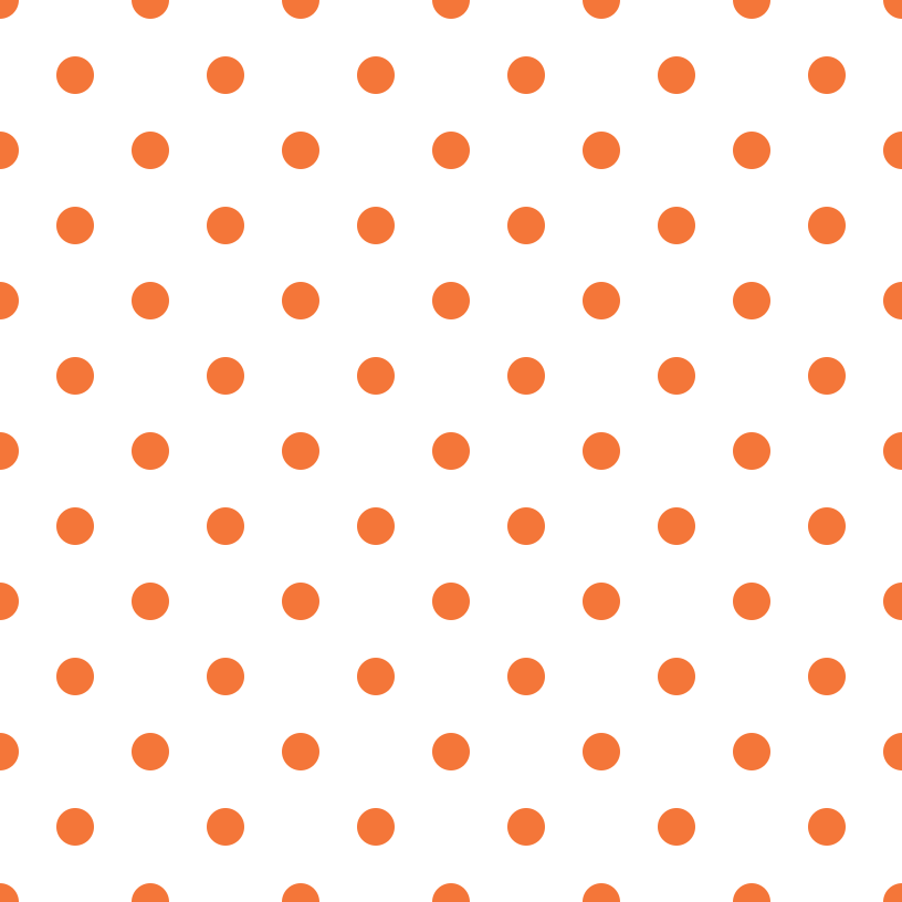 Pumpkin Dots Fabric - White