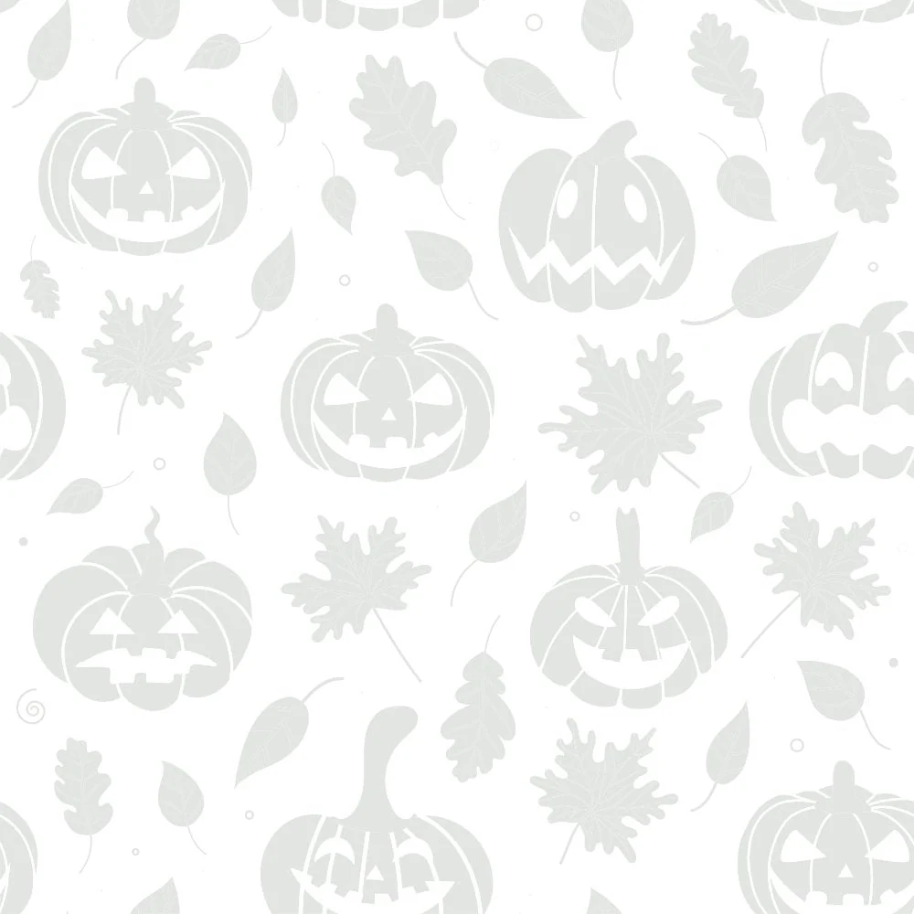 Pumpkin & Leaf Silhouettes Tone on Tone Fabric - Image 2
