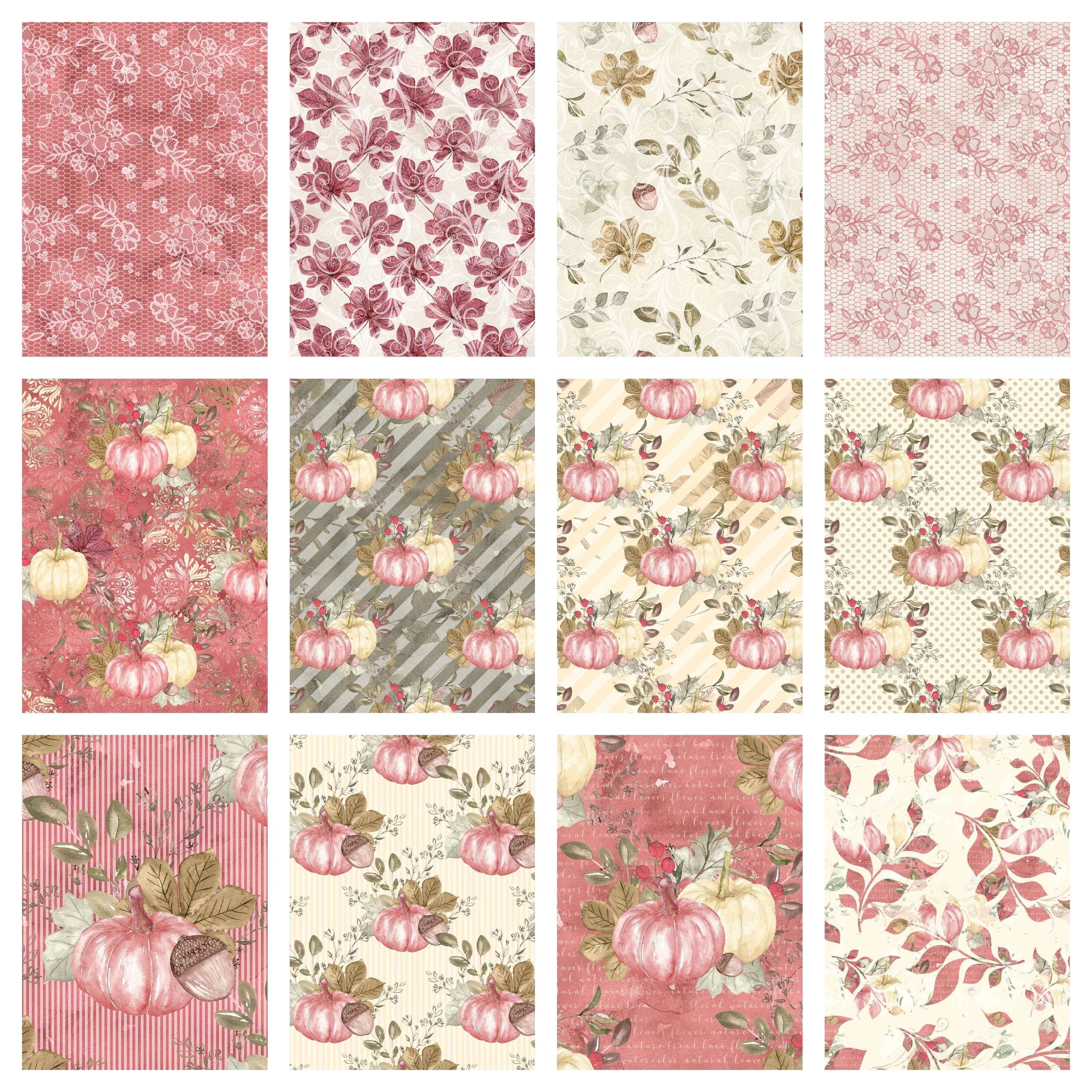 Pumpkin Paradise Fabric Collection - 1/2 Yard Bundle