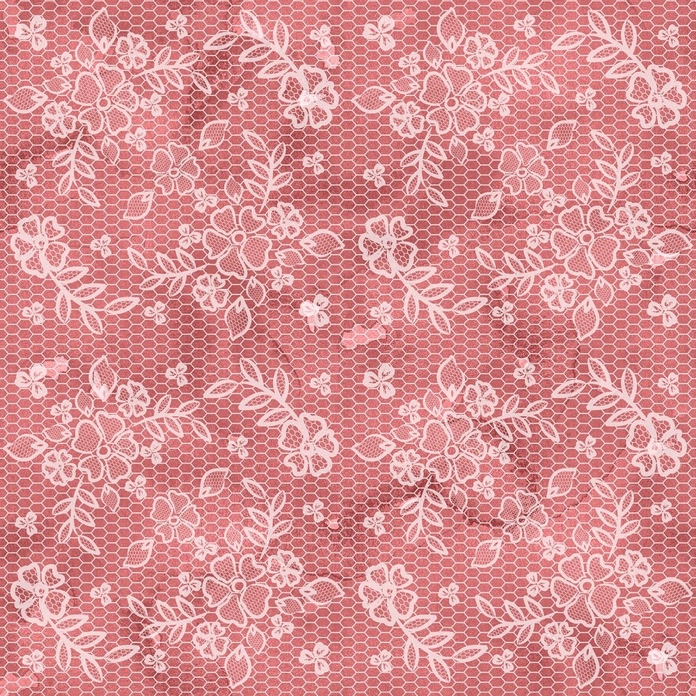 Pumpkin Paradise Lacey Floral Fabric - Burgundy