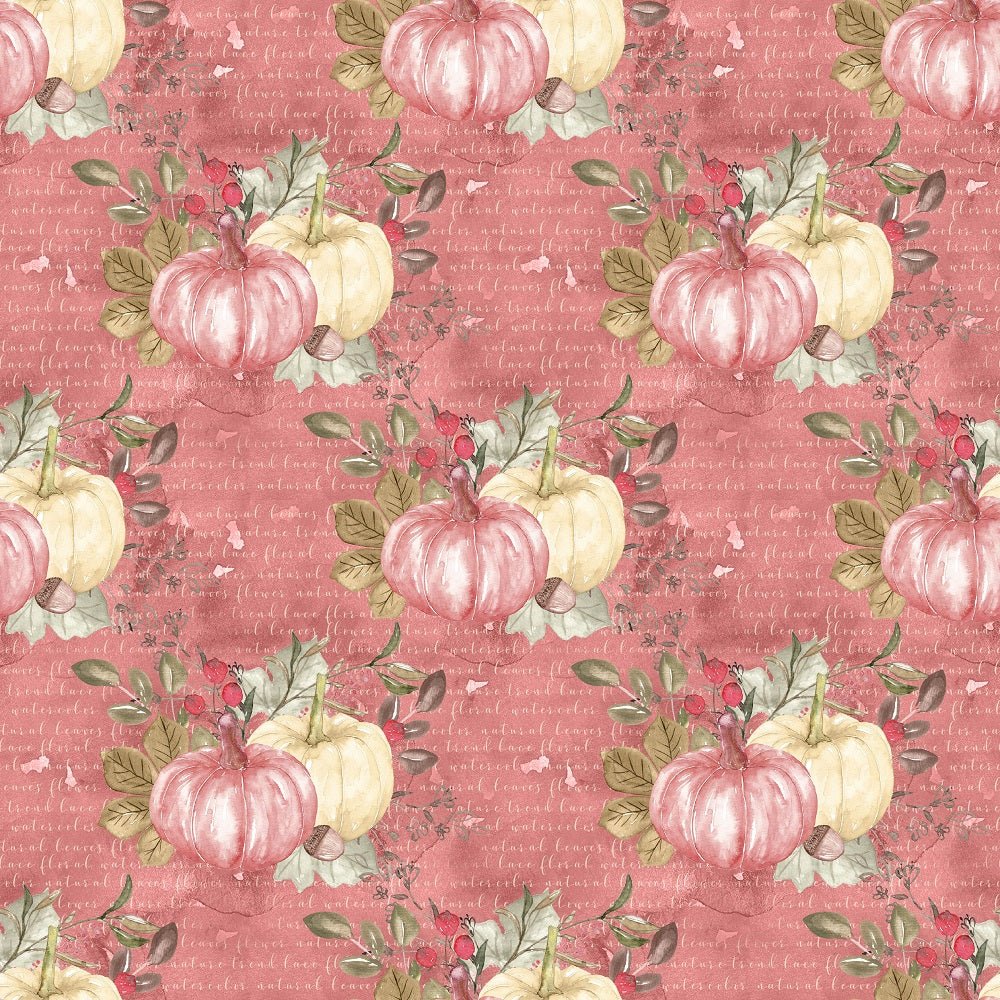 Pumpkin Paradise On Words Fabric