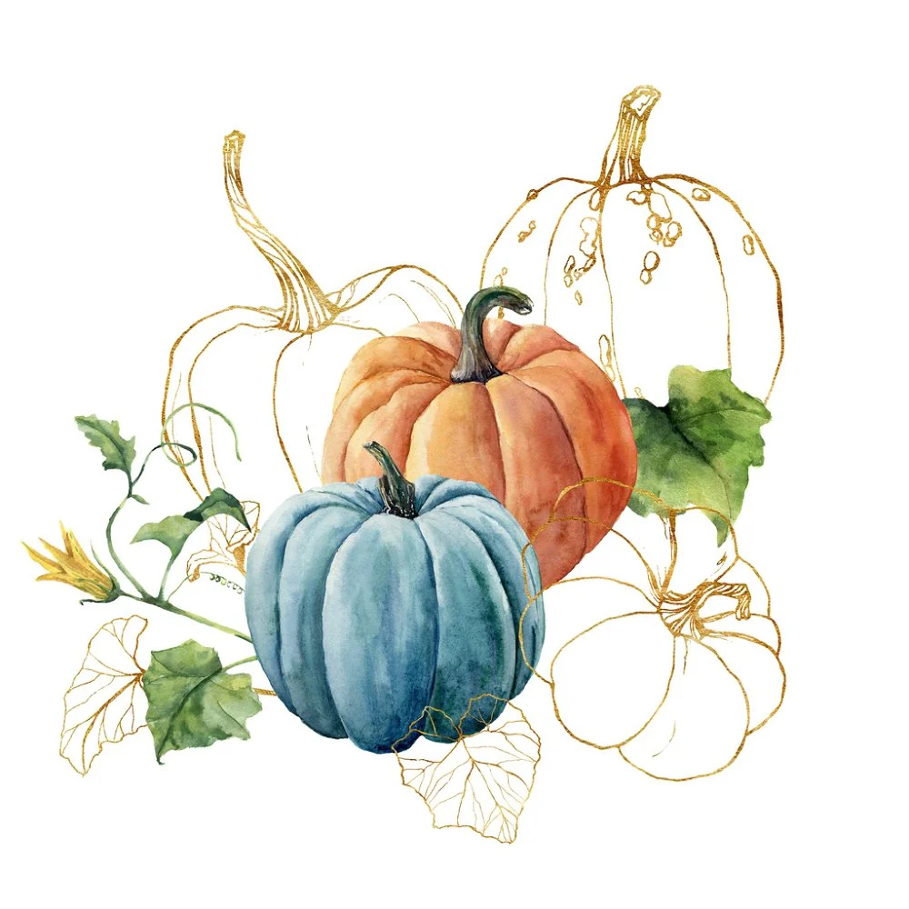 Pumpkin Patch Fabric Panel - Multi