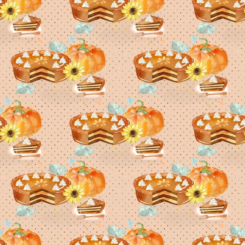 Pumpkin Pie Fabric - Tan