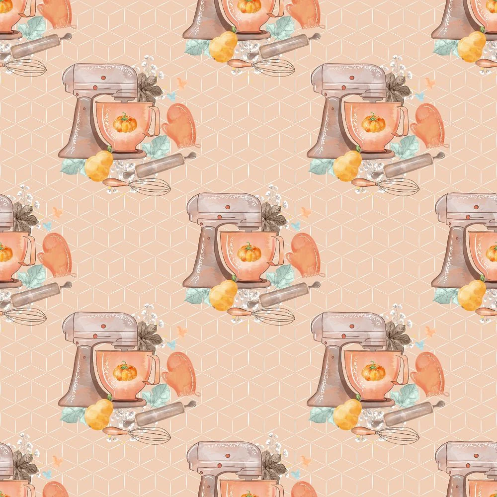 Pumpkin Pie Mixer Fabric - Tan