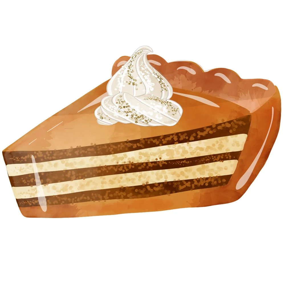 Pumpkin Pie Piece Fabric Panel