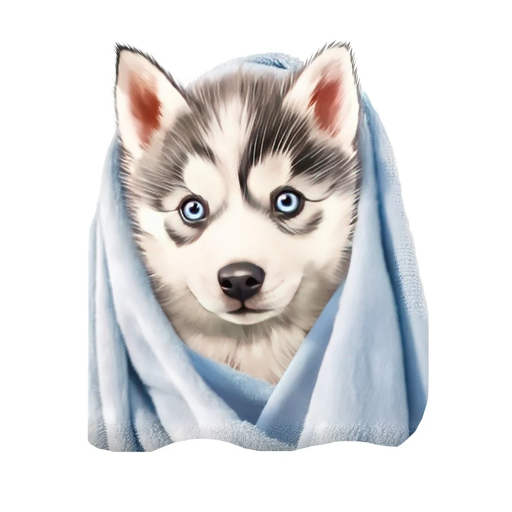 Puppies & Towels #3 Fabric Panel