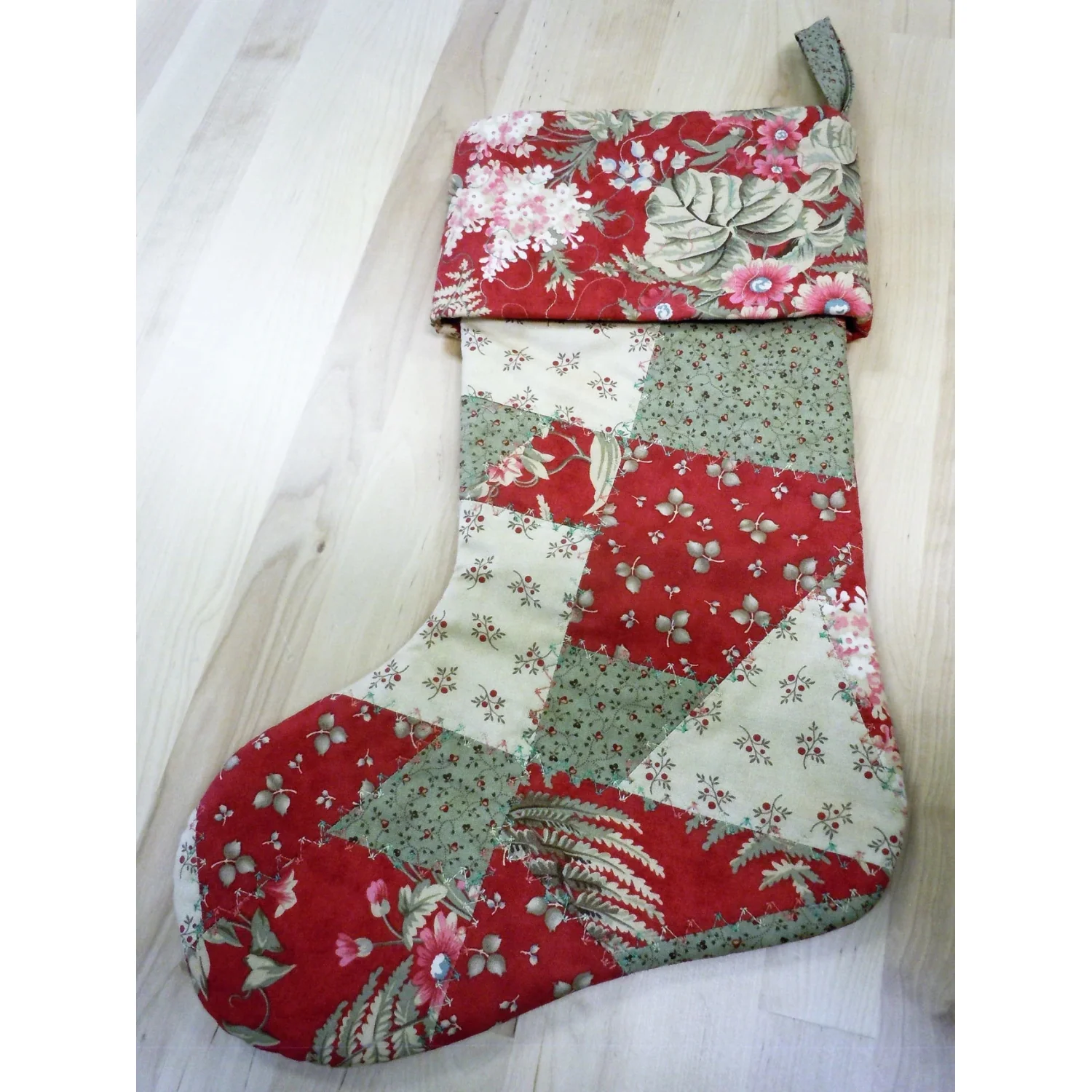 Quilted Patchwork Stocking Pattern - Image 3