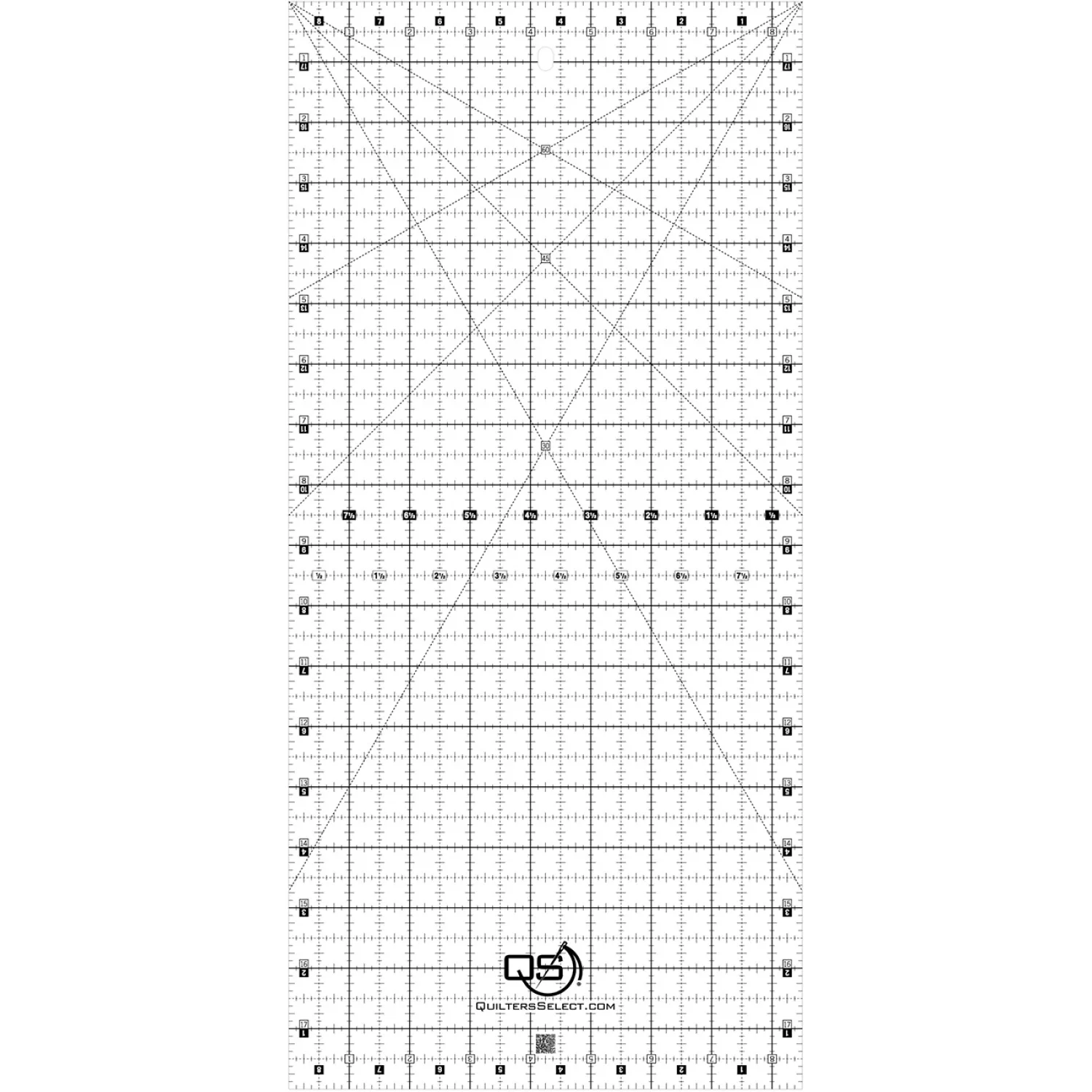 Quilters Select Crystal Clear Non-Slip Ruler - Image 8