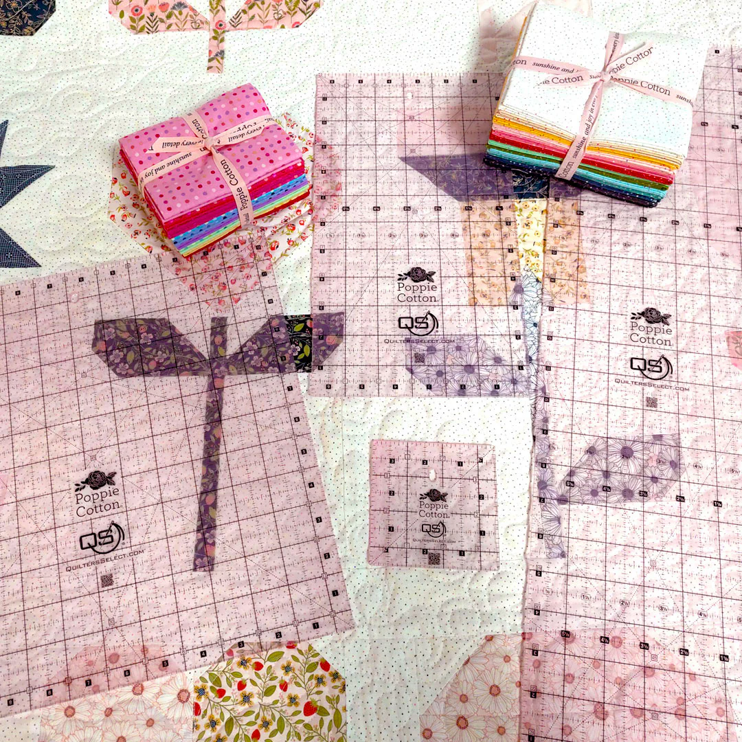 Quilters Select Poppie Cotton Non-Slip Ruler - Image 6