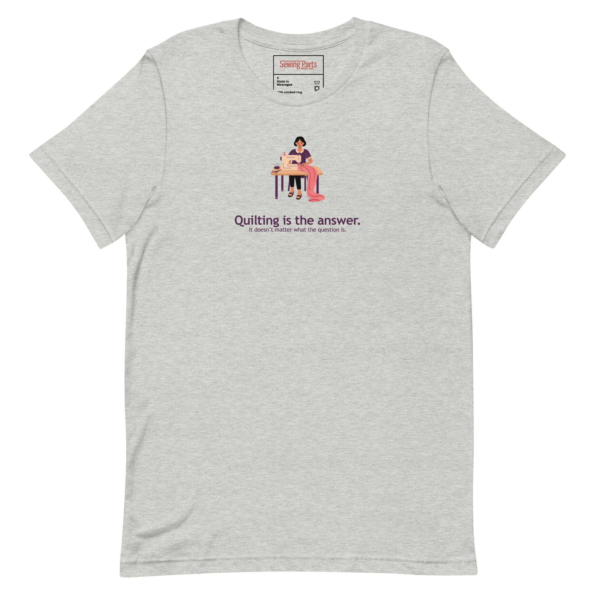 Quilting Is The Answer Unisex T-Shirt - Image 3