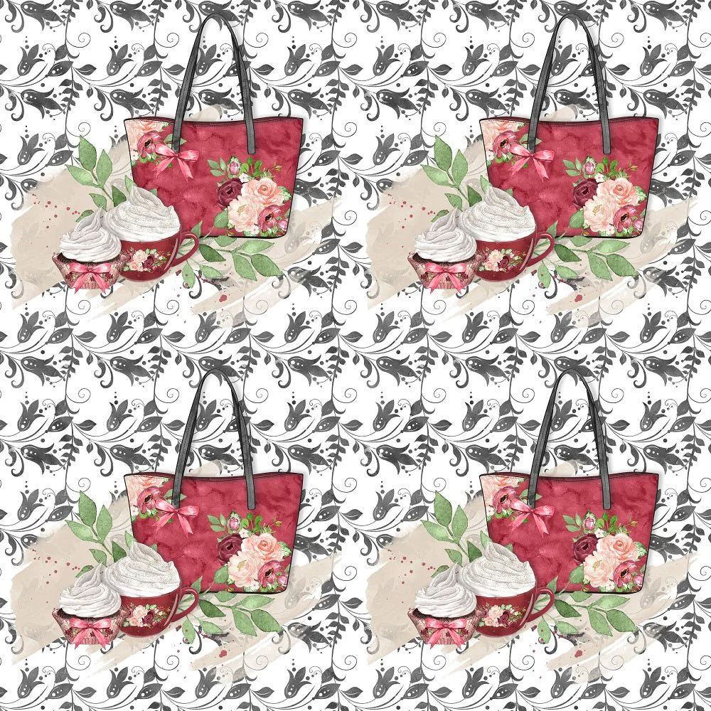 Rain Romance Arrangement 5 on Floral Fabric