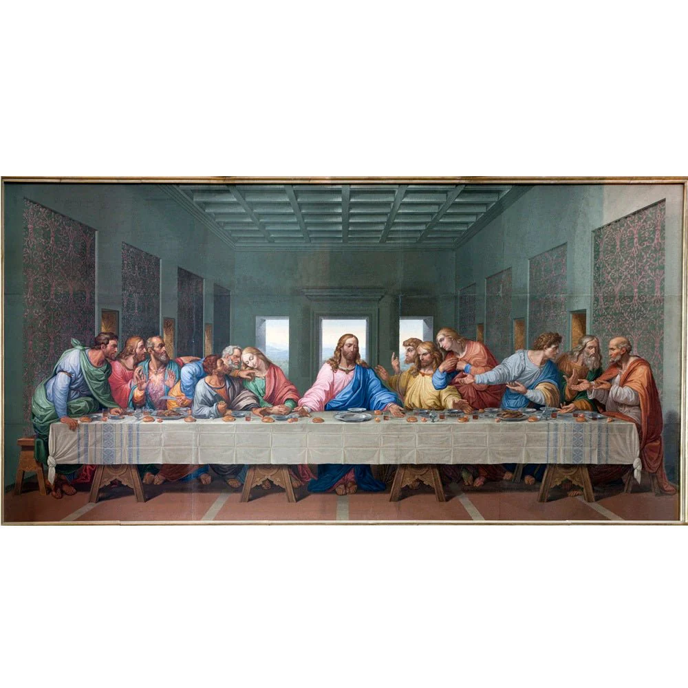 Realistic Last Supper Fabric Panel