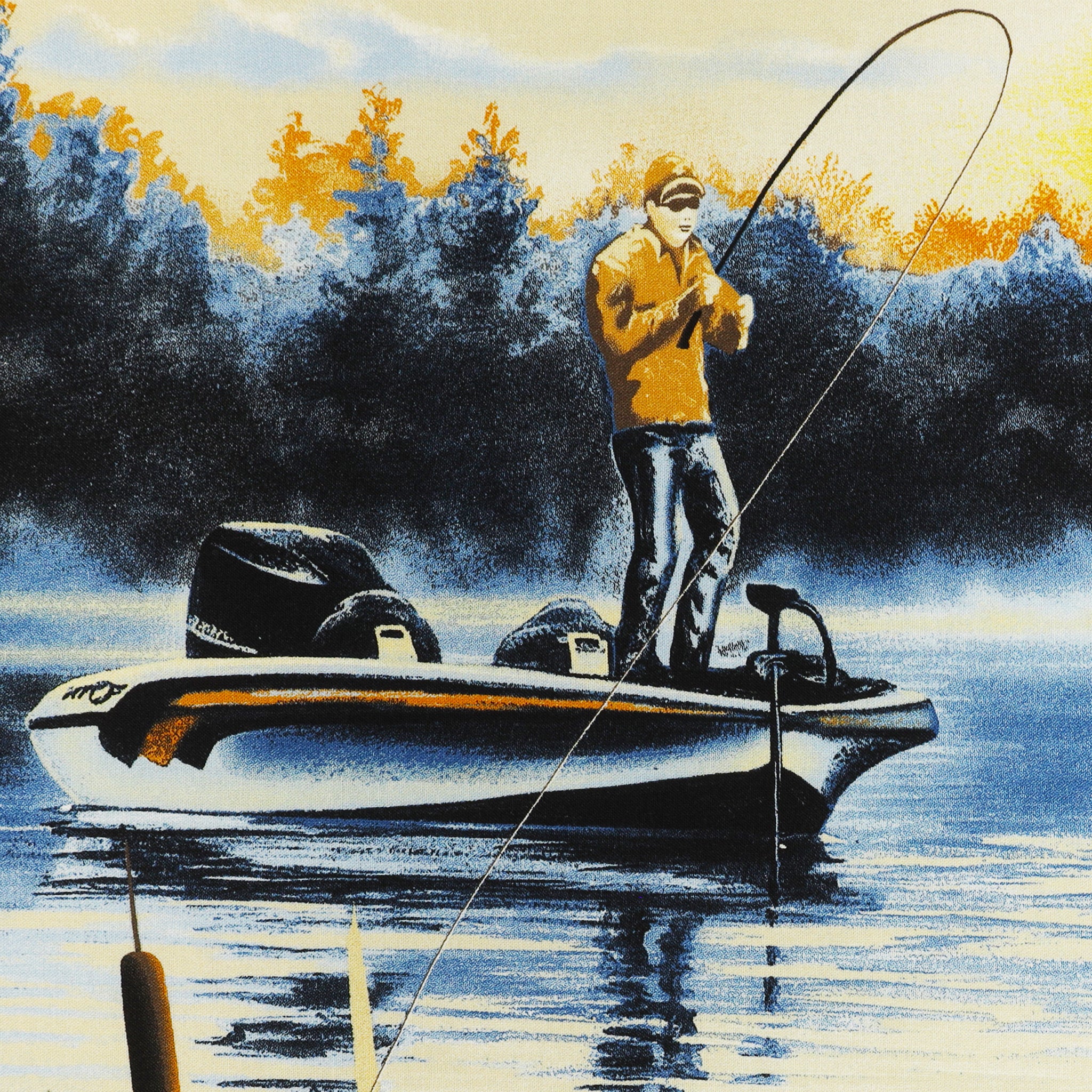 Realtree Fabric Collection - Bass Fishing Fabric Panel - Image 2