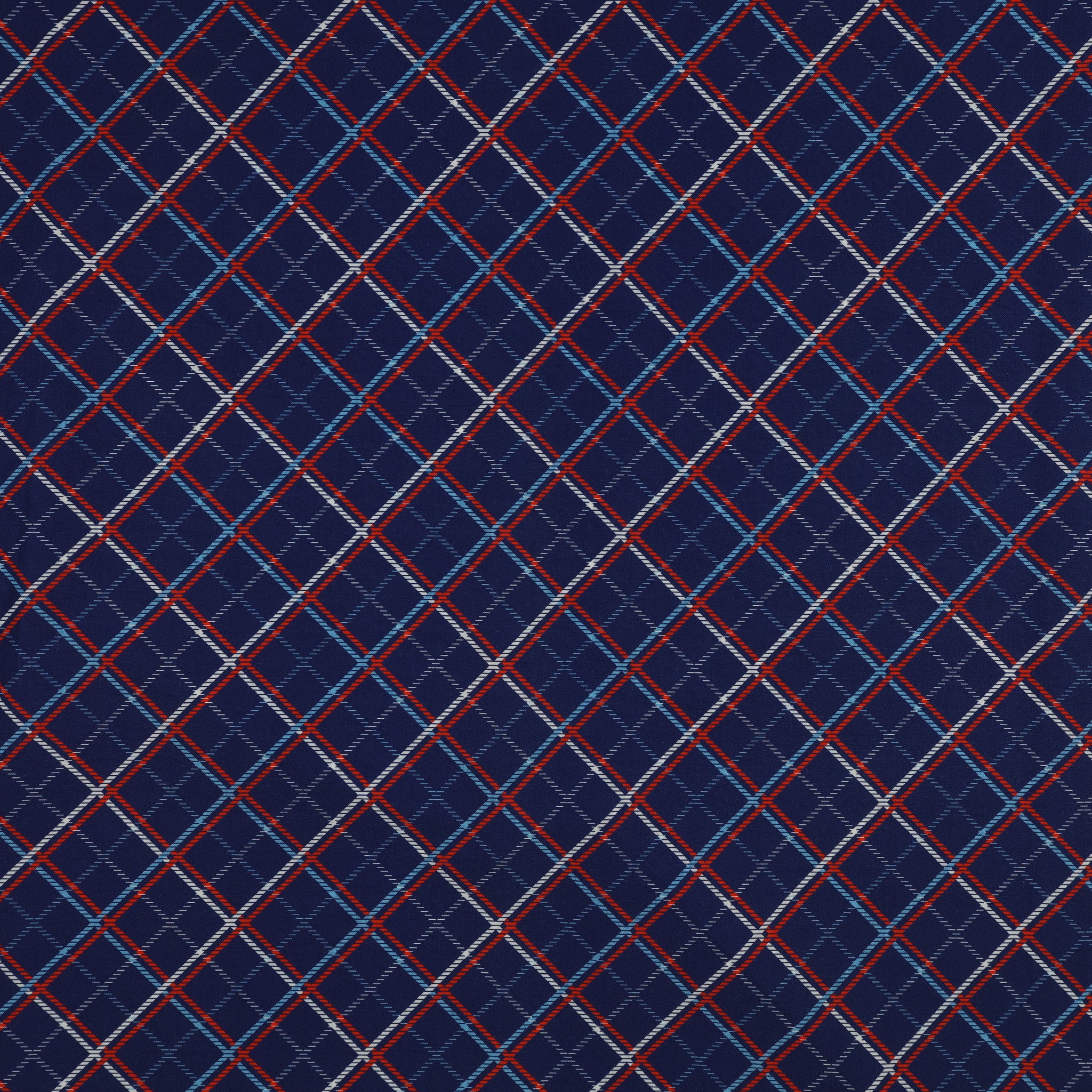 Red, White & Sweet Fabric Collection - Americana Plaid Navy