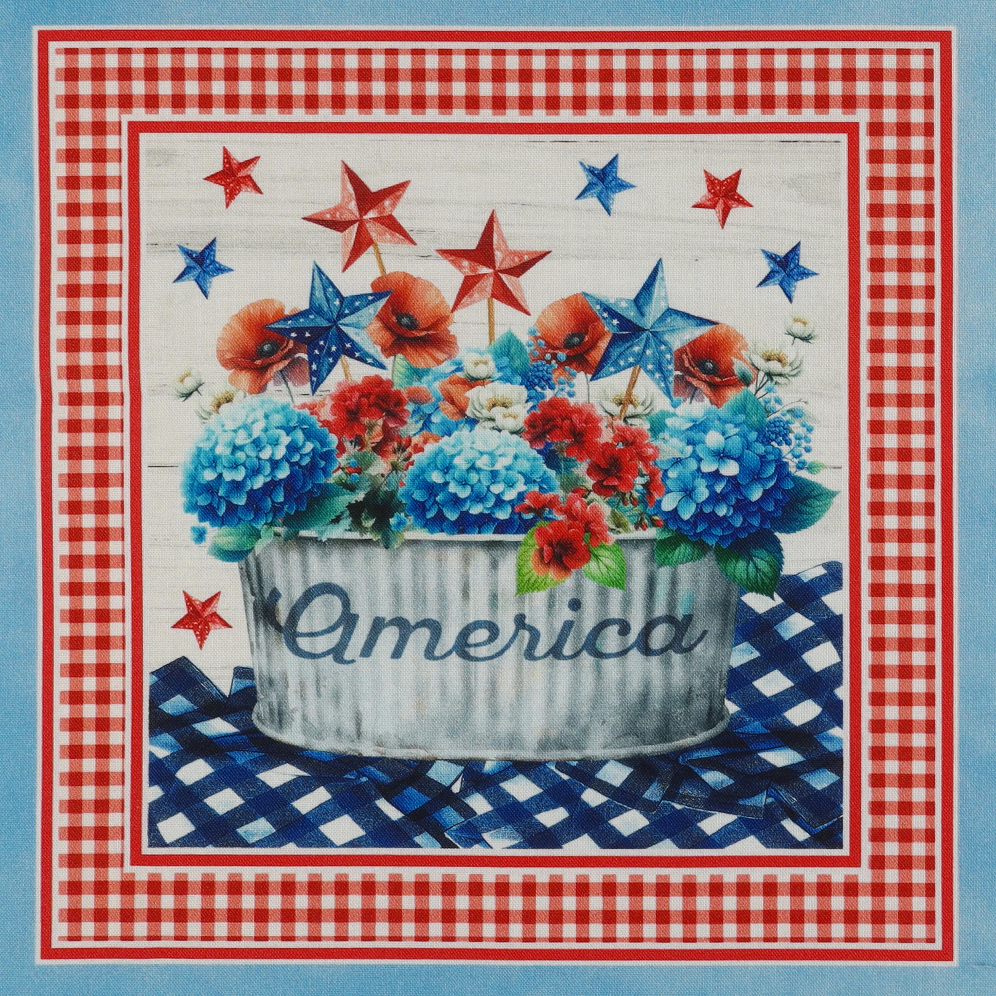 Red, White & Sweet Fabric Collection - Red, White and Blue Panel - Image 8