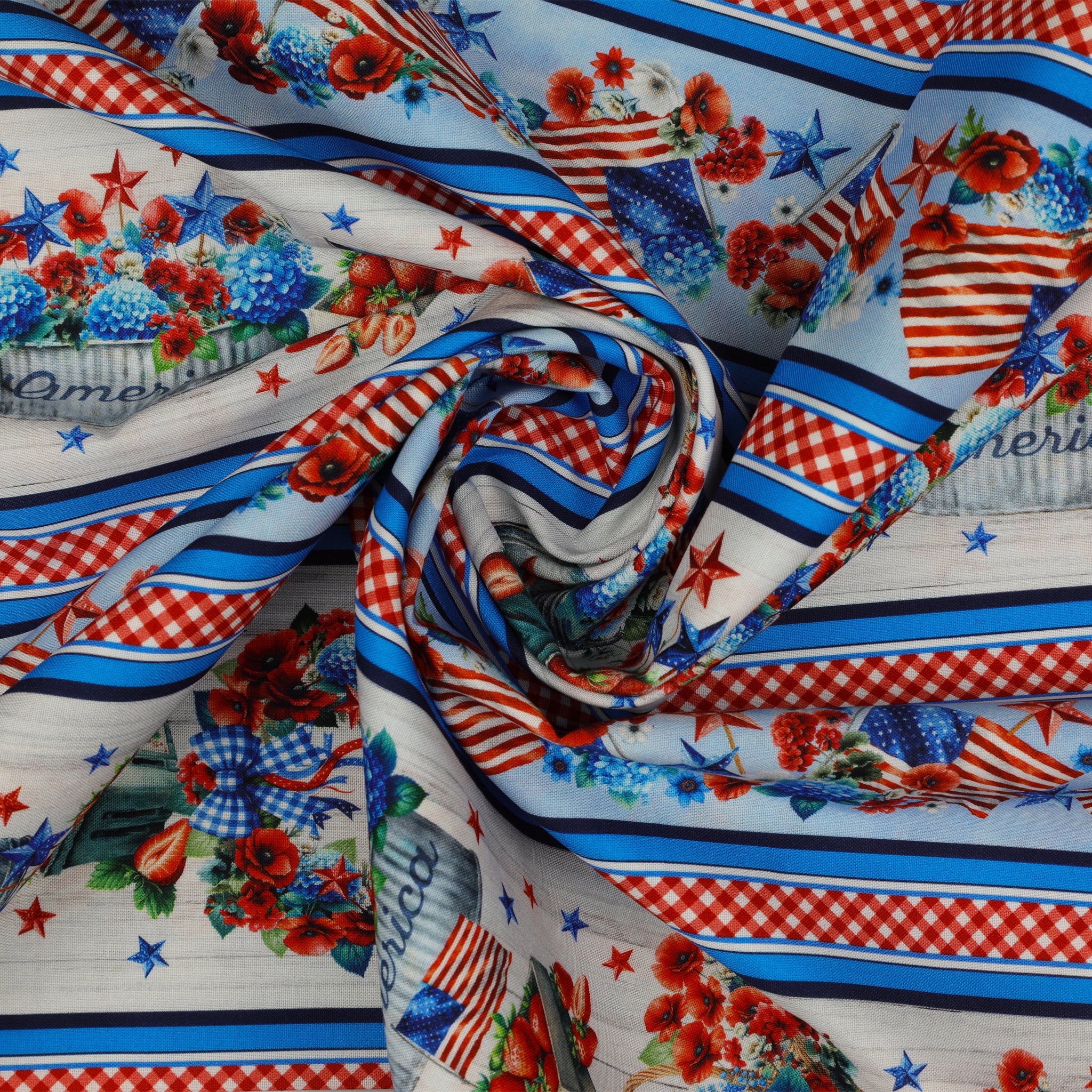 Red, White & Sweet Fabric Collection - Red, White & Sweet Stripe - Image 2