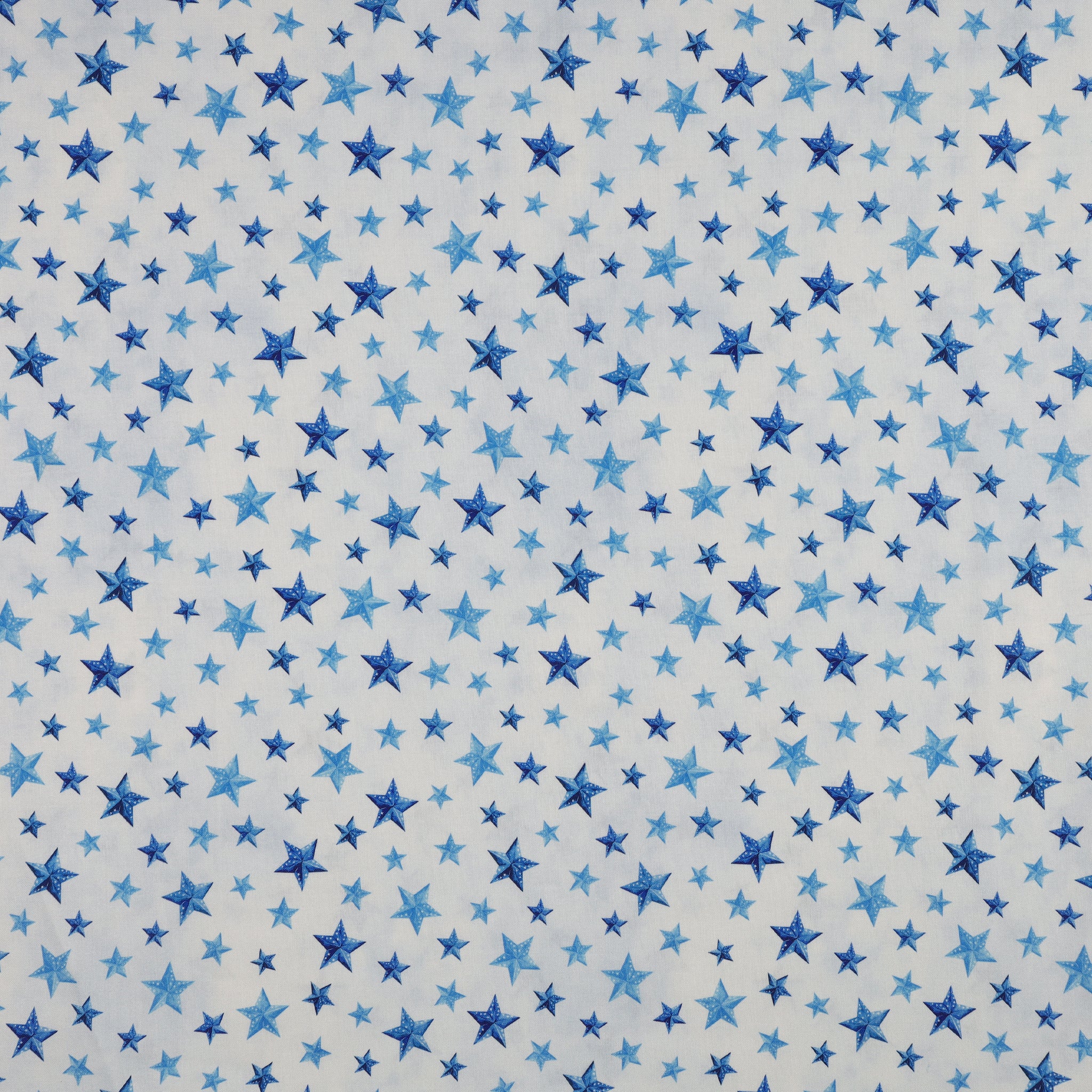 Red, White & Sweet Fabric Collection - Stars of Liberty Light Blue