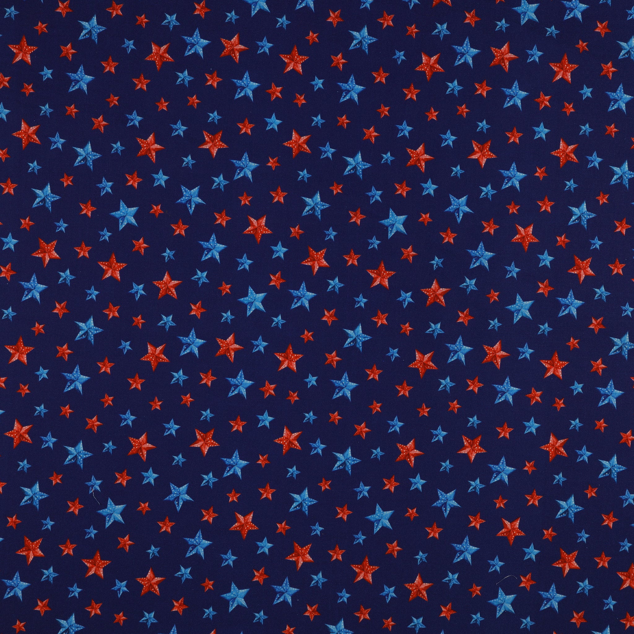 Red, White & Sweet Fabric Collection - Stars of Liberty Navy