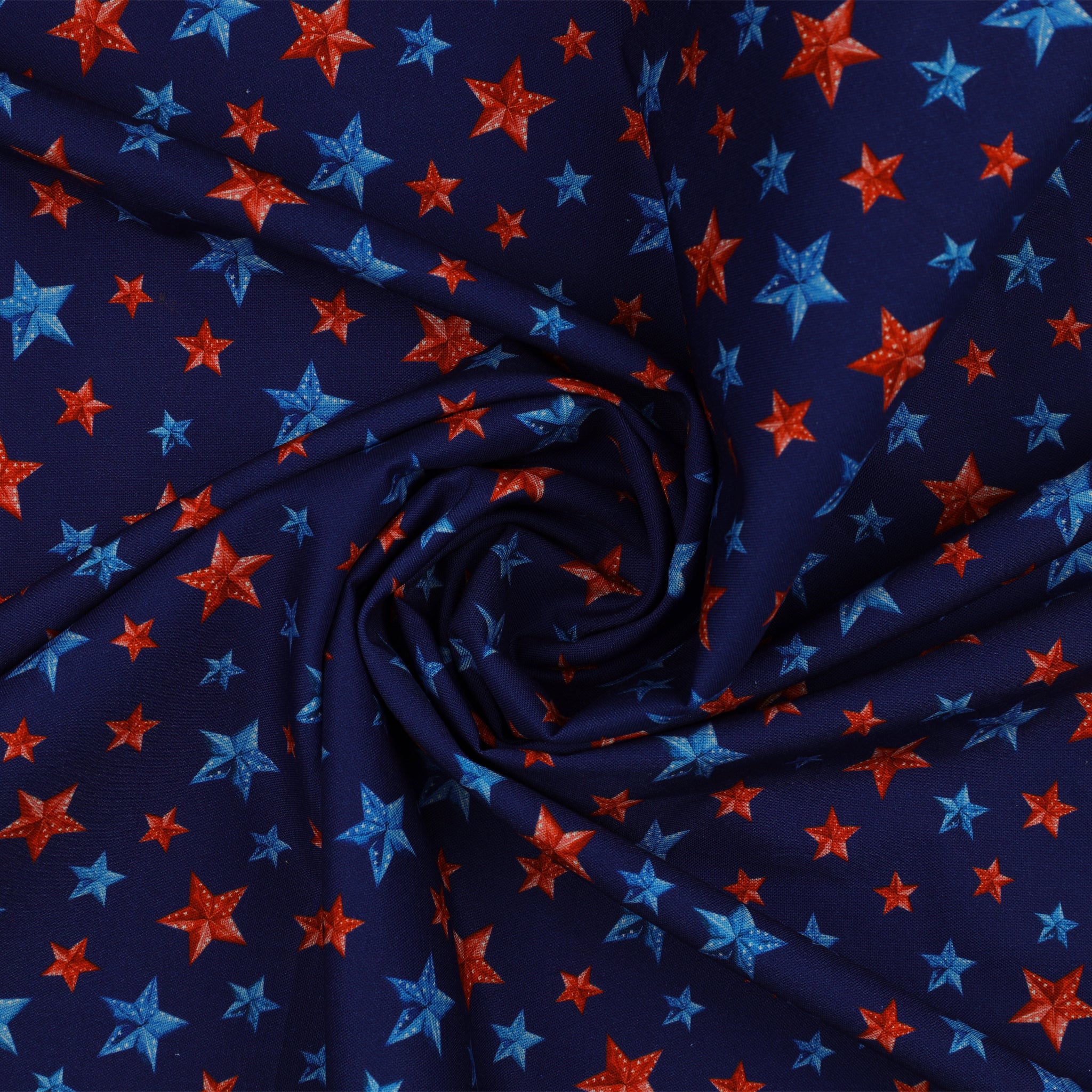 Red, White & Sweet Fabric Collection - Stars of Liberty Navy - Image 2