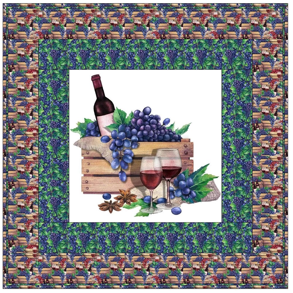 Red Wine Crate Wall Hanging 42" x 42" - Image 2