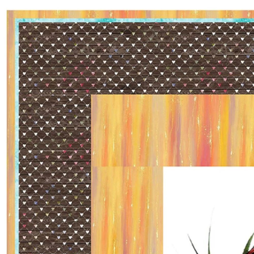 Retro Beach Heart 1 Wall Hanging 42" x 42" - Image 3