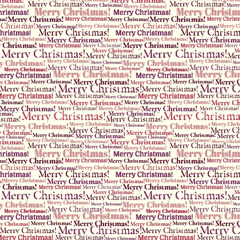 Retro Merry Christmas Script Fabric - Multi