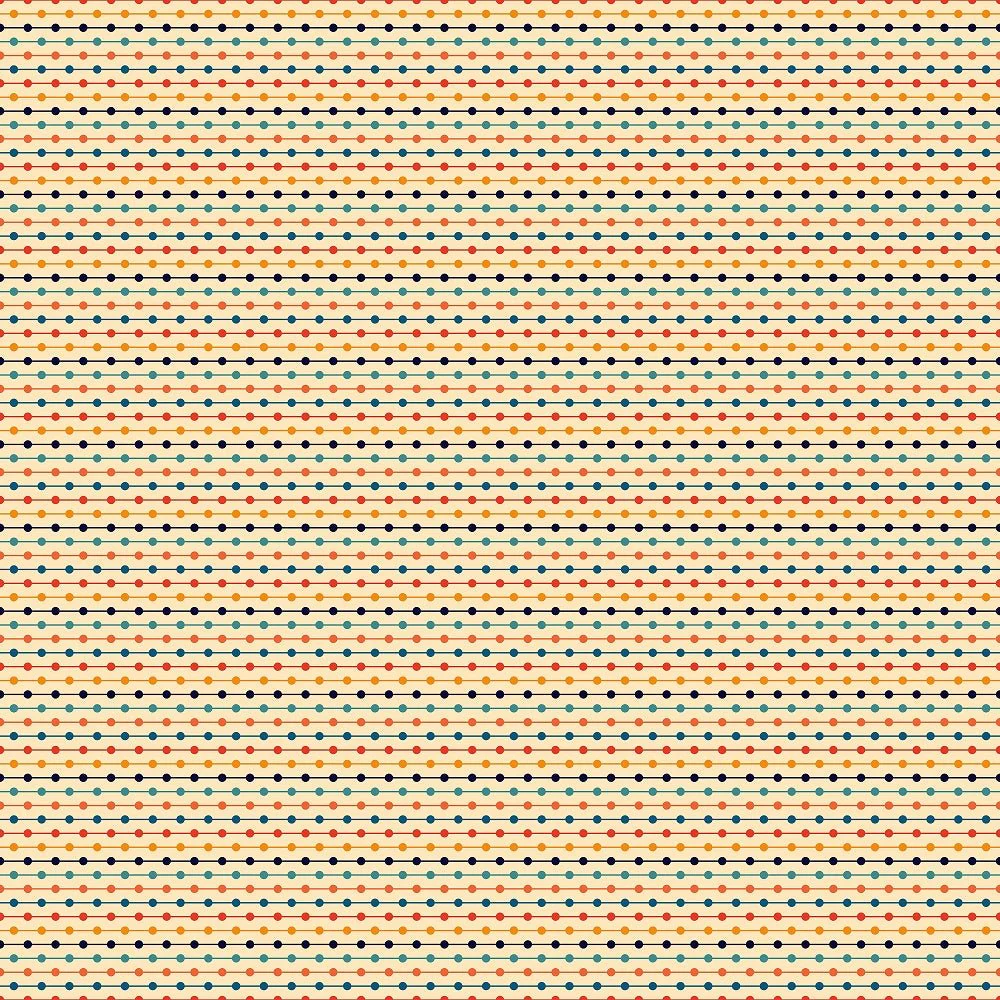Retro Rainbow Pattern #10 Fabric
