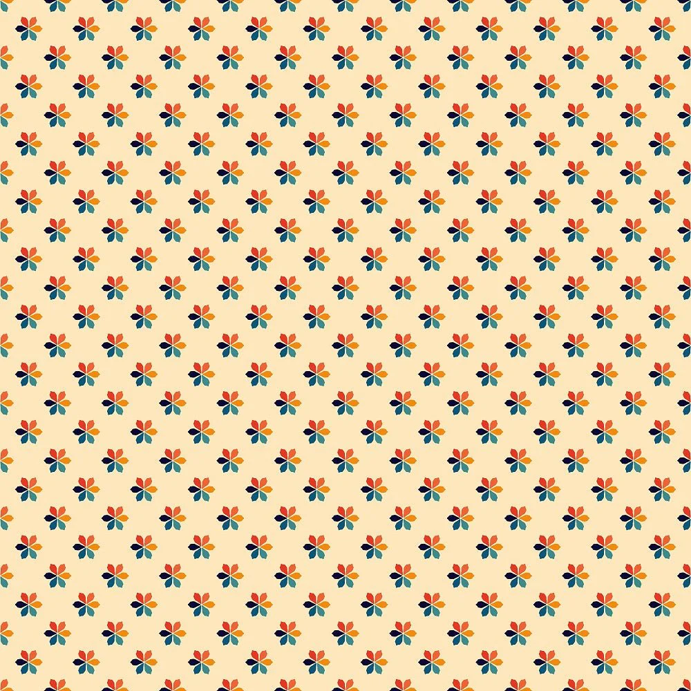 Retro Rainbow Pattern #8 Fabric