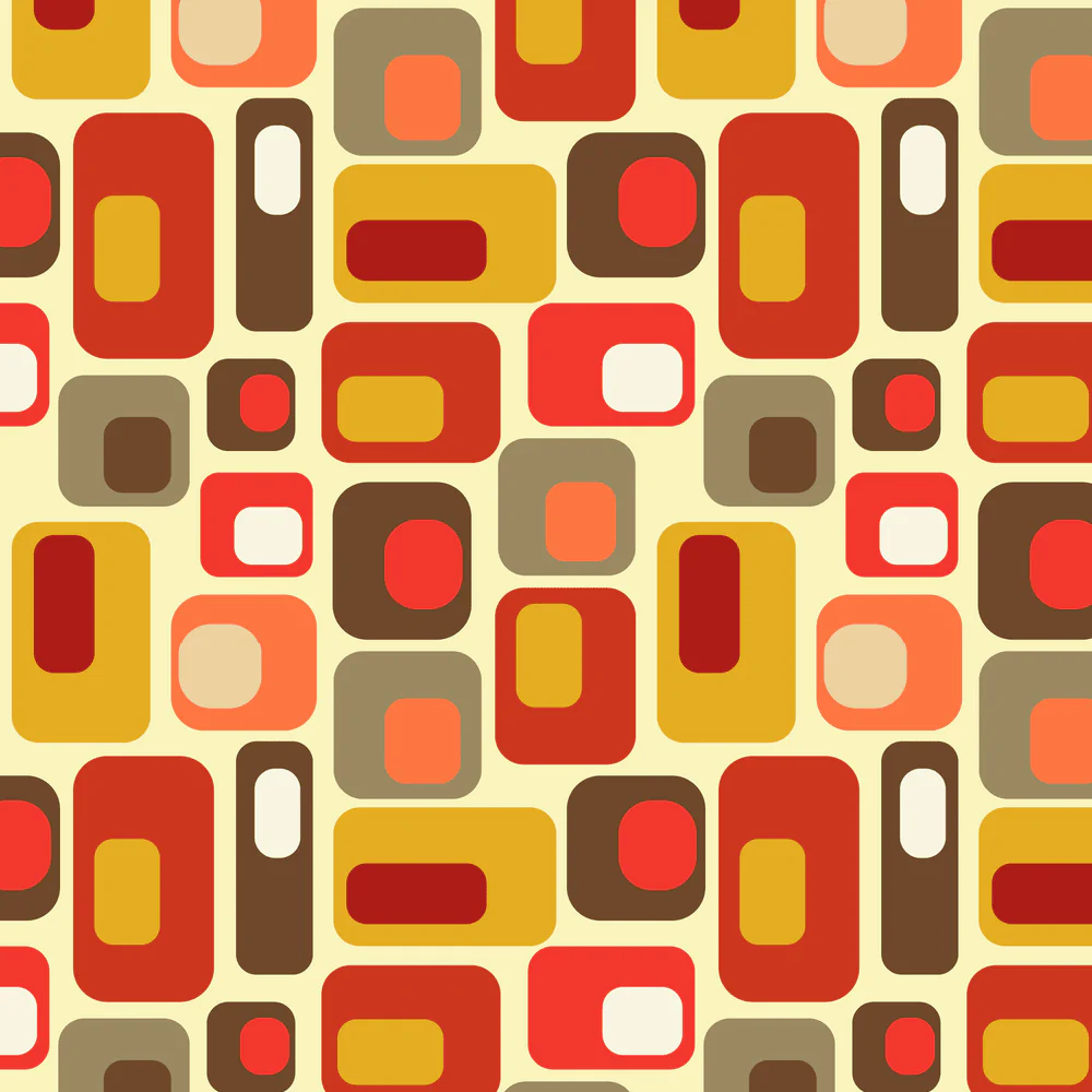 Retro Rectangle Fabric -  Variation 2