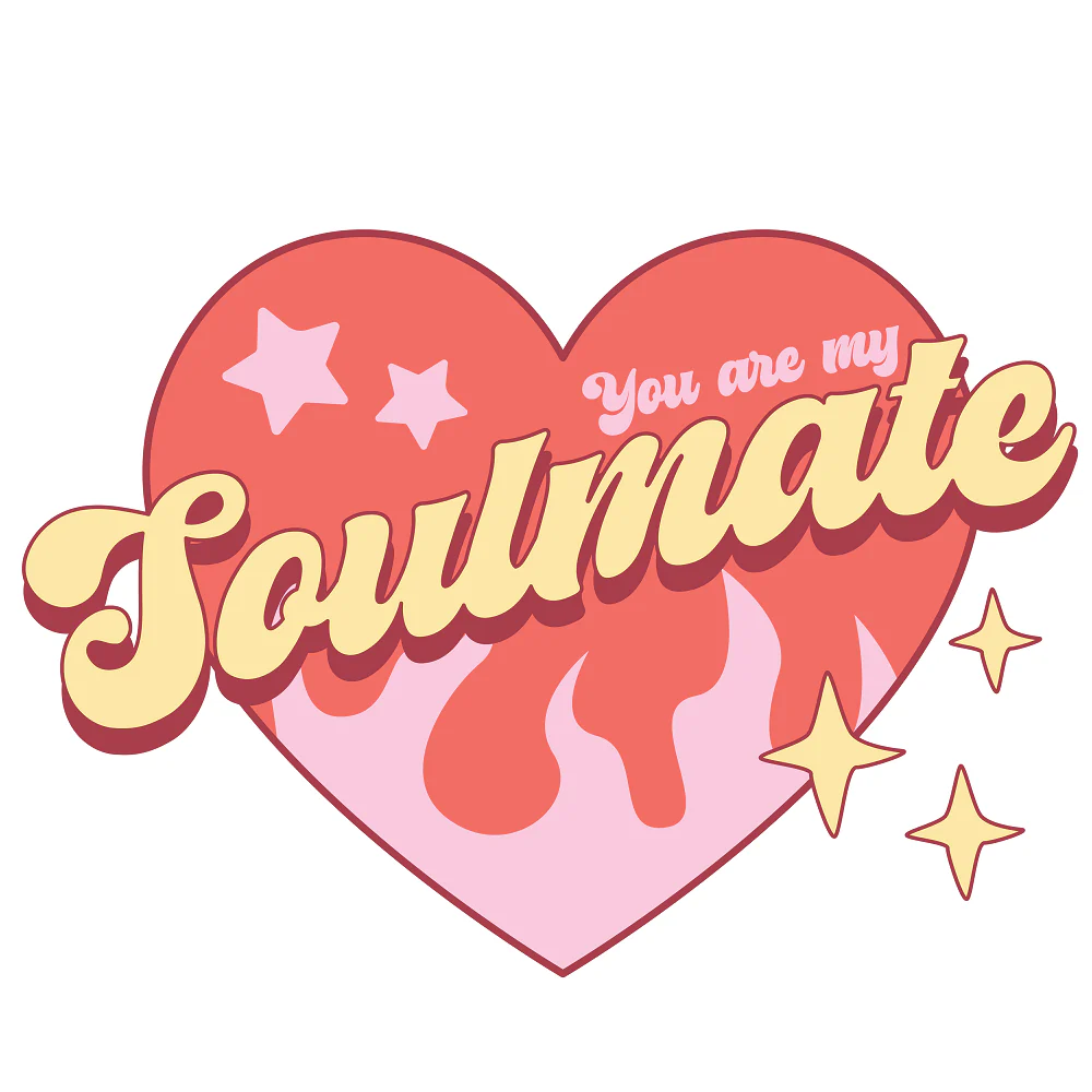 Retro Valentine�s Day Soulmate Fabric Panel