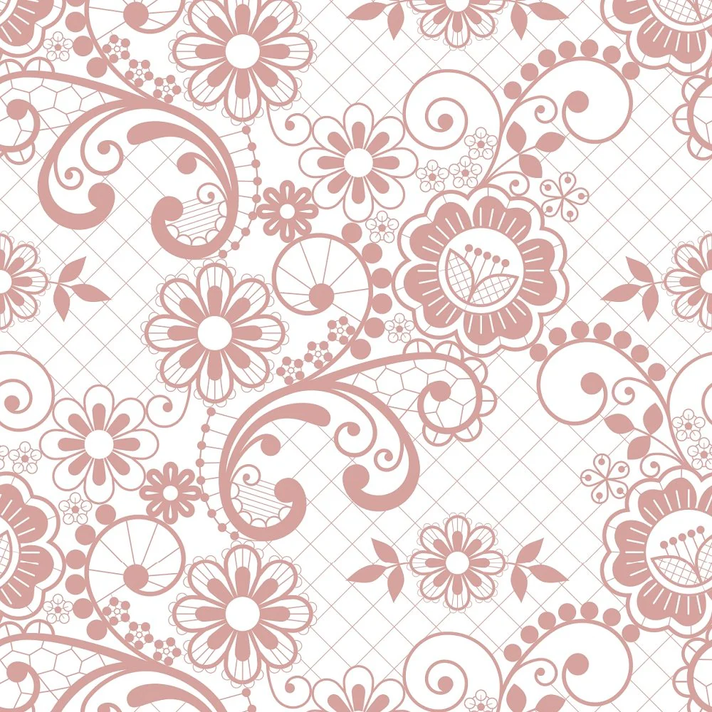 Retro Wedding Lace Fabric - Rose Gold
