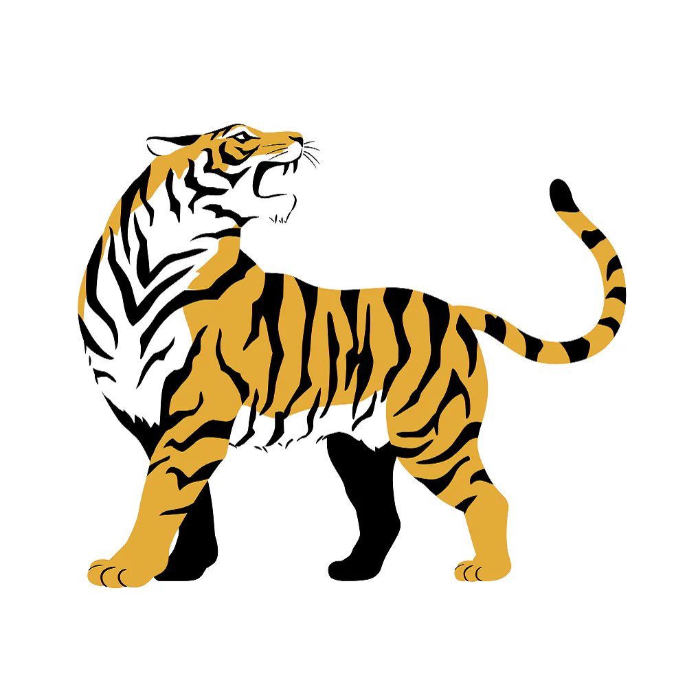 Roaring Tiger Fabric Panel